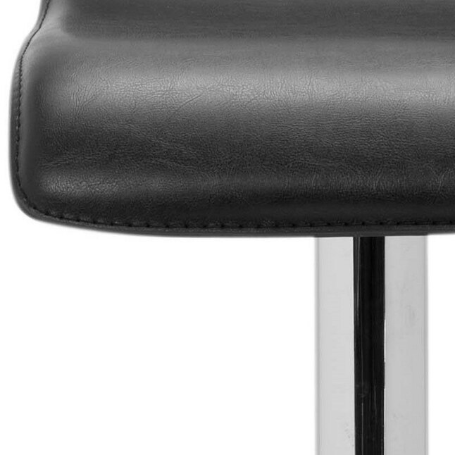 Safavieh Aubrey Black Adjustable Upholstered Swivel Bar Stool Safavieh Aubrey Black Adjustable Upholstered Swivel Bar Stool