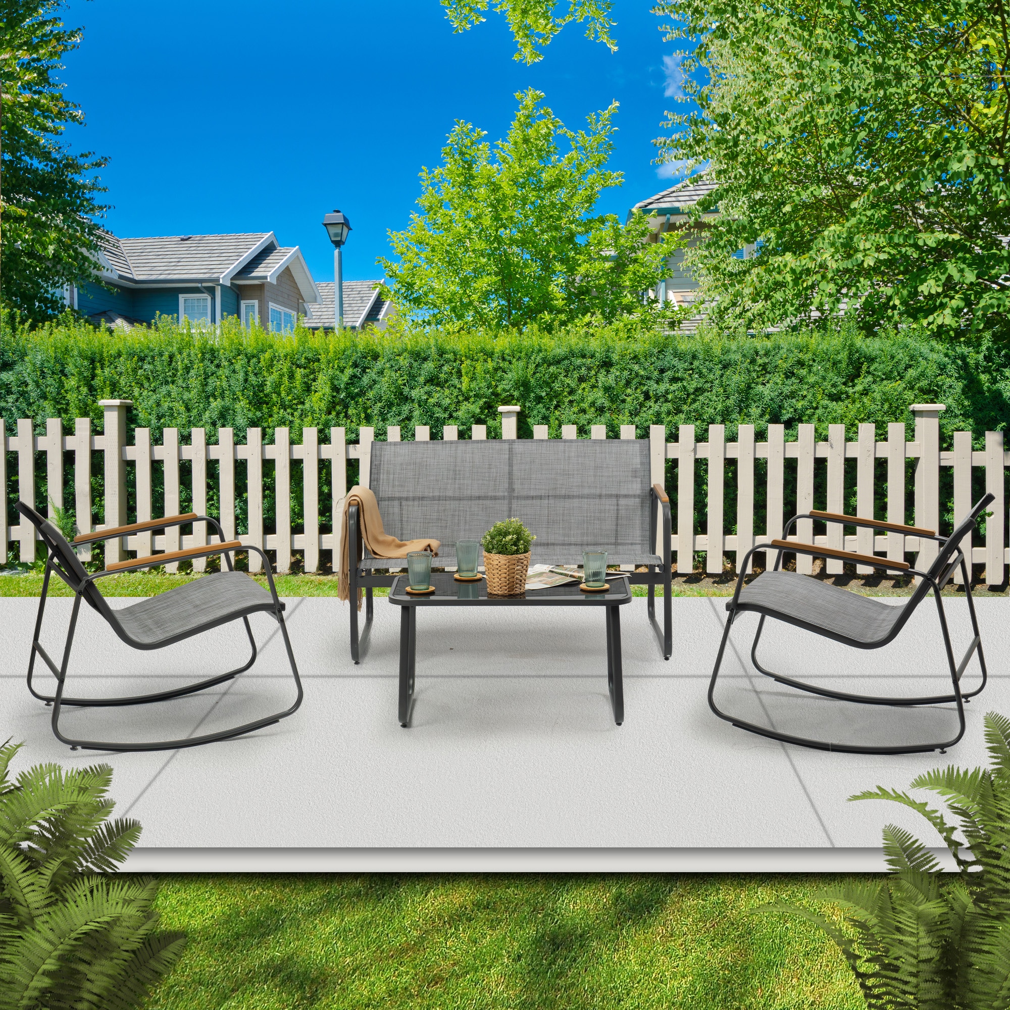 Kozyard KZFR607GR Patio-Conversation-Sets - View #2