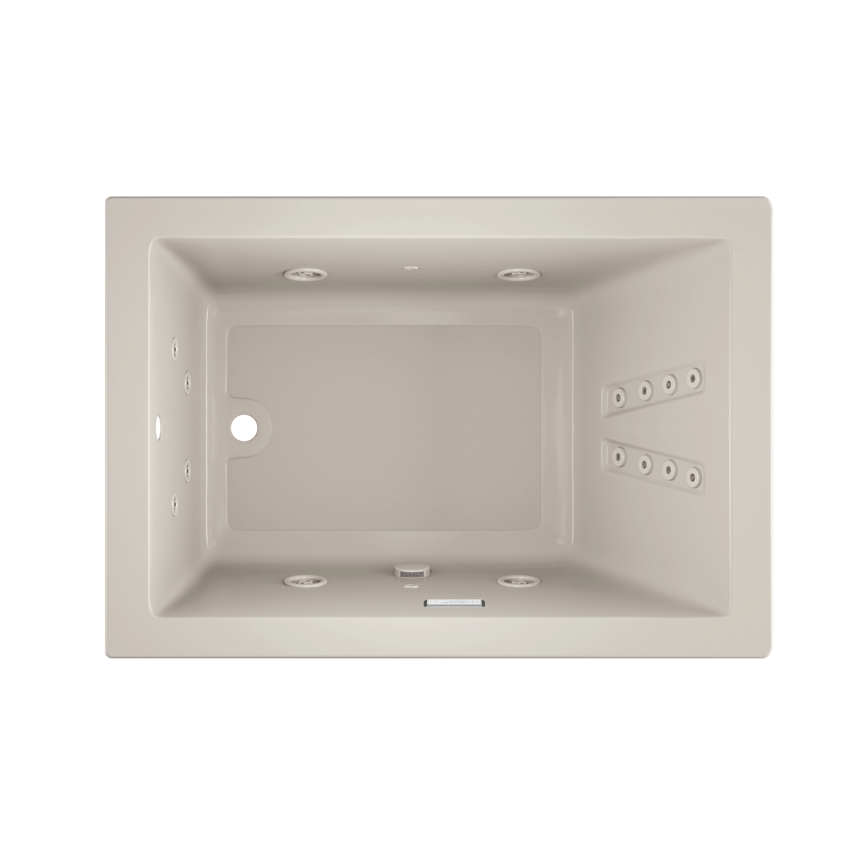Jacuzzi MT17969 SOLNA 42-Inches x 60-Inches Oyster Acrylic Rectangular Drop-in and undermount Whirlpool tub ( Left Drain )