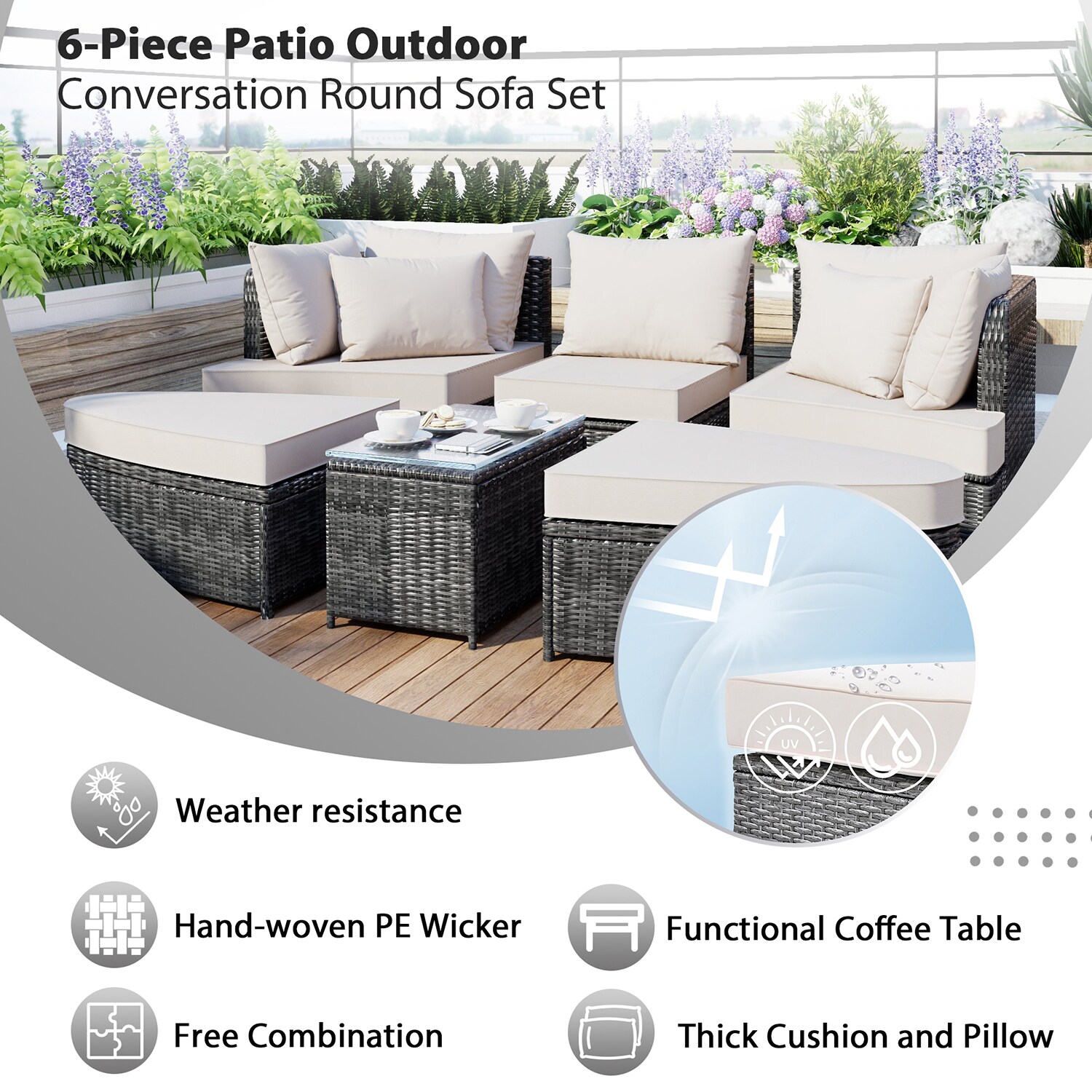 SINOFURN SYA010480BG Patio-Sofas-Daybeds - View #11