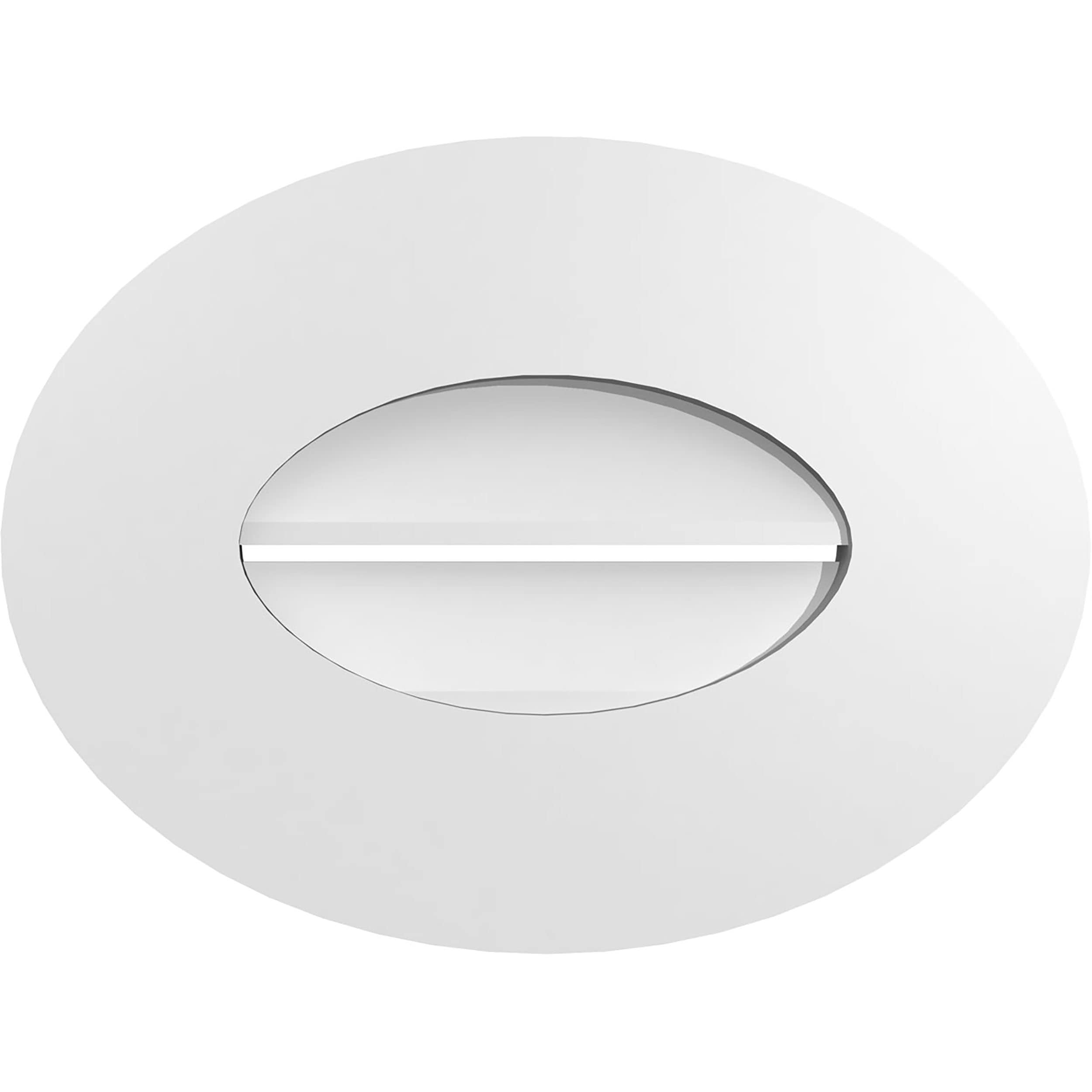 Ekena Millwork GVPDI42X4202SN 42-Inches x 42-Inches Off-white Diamond PVC Gable Louver Vent