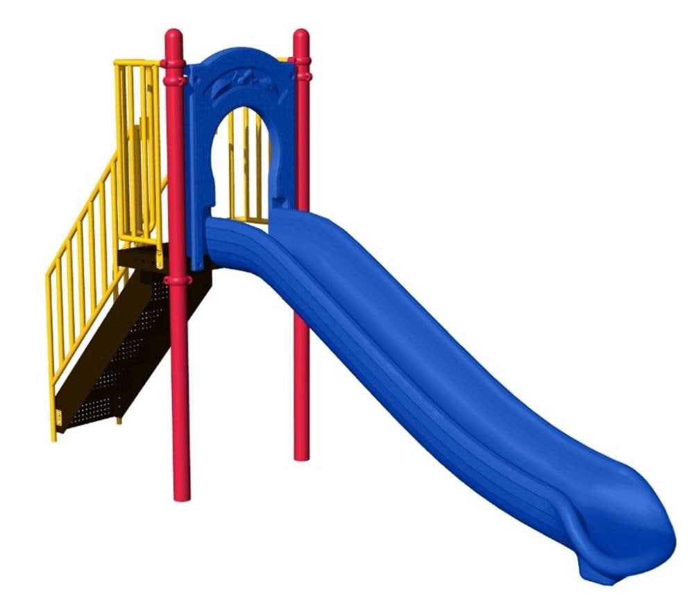 5 Foot Double Straight Slide - Discount Playground Supply