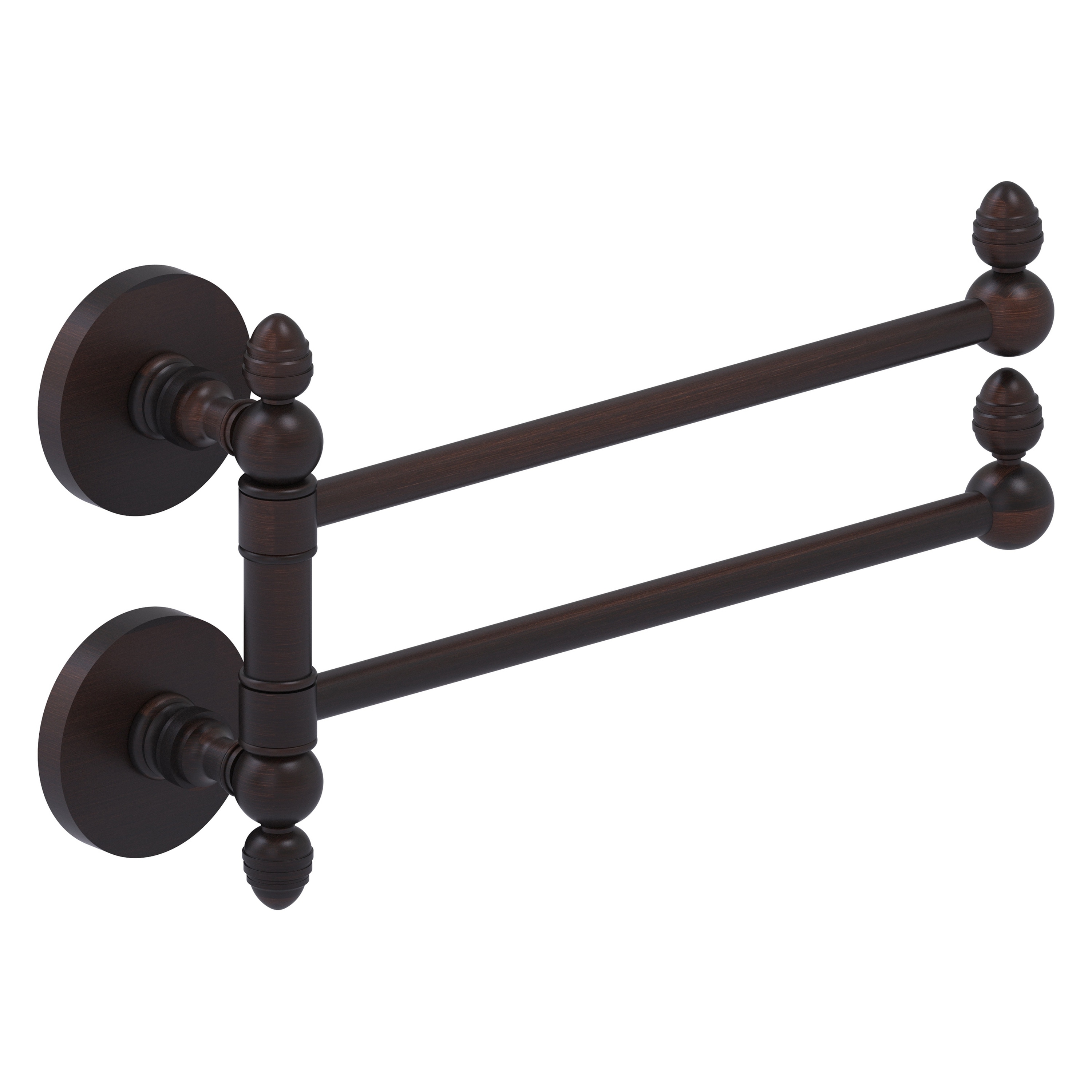 Allied Brass P1000-GTB-2-VB Prestige Skyline 12-in double Venetian Bronze Wall mount Double Towel Bar