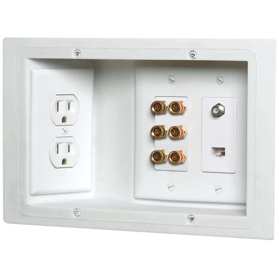 CARLON 3-Gang White Plastic Old Work Standard Rectangular Wall Electrical  Box at Lowes.com
