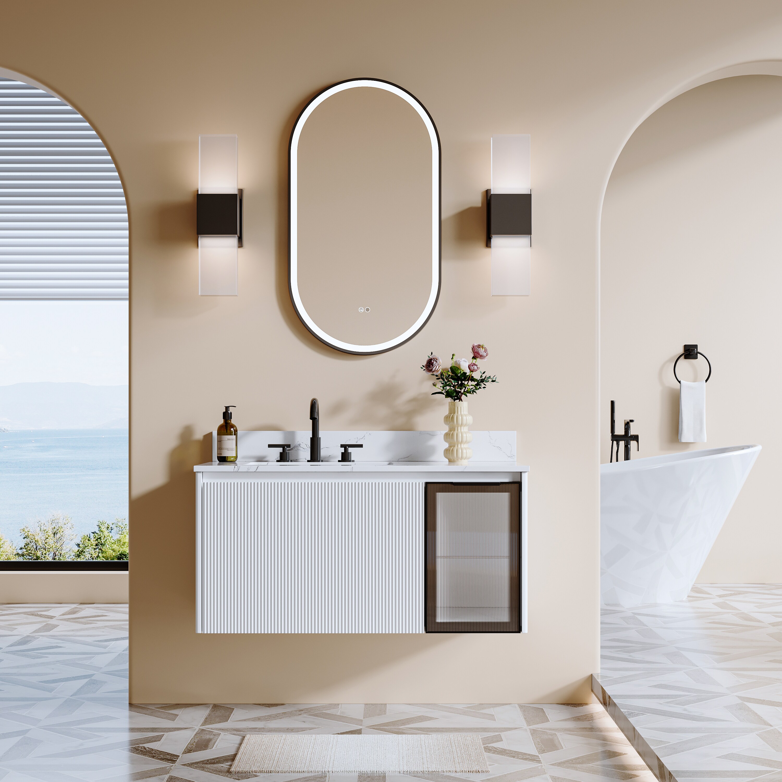 CALVON RC9-OR2036MB Framed-Bath-Mirrors - View #14