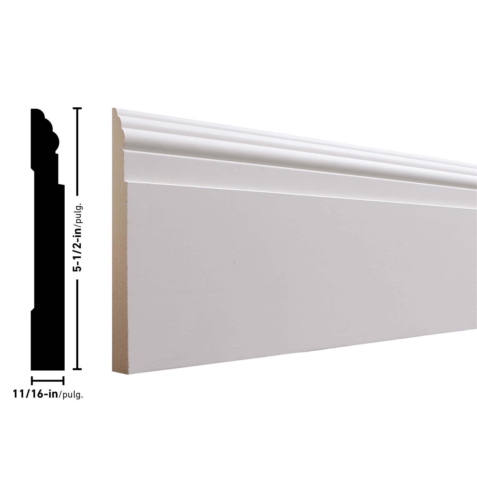 RELIABILT L WWBA 8 FBDPM Baseboard-Moulding - View #2