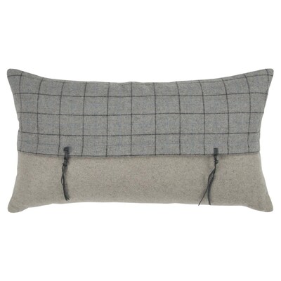 Gray 18X18 Rizzy Home T10108 Decorative Pillow 