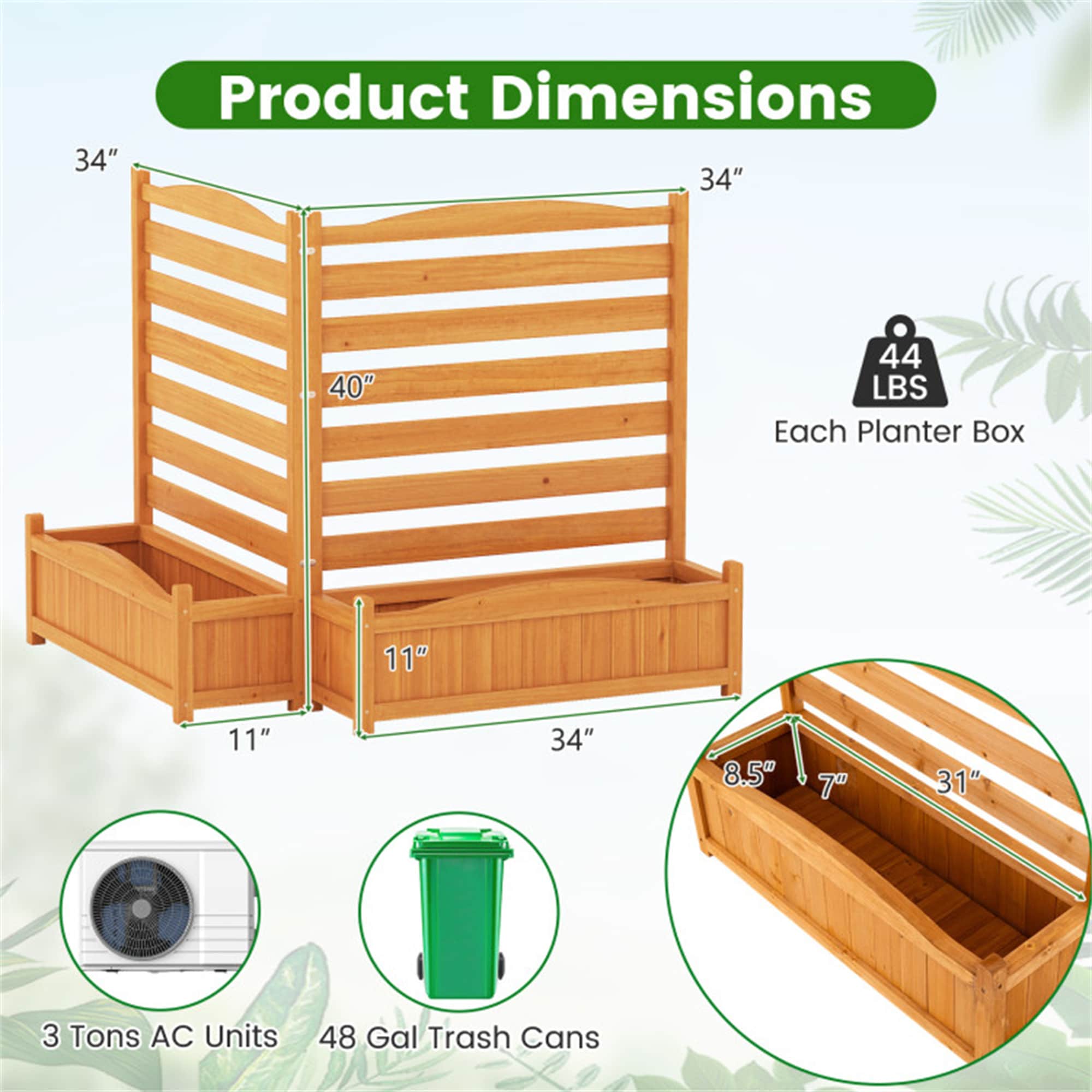 BABOOM BOM-GT3901-CO Raised-Planter-Boxes - View #3