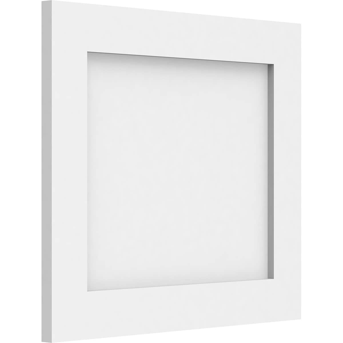 Ekena Millwork WALP16X14X062CNL 16-in x 14-in Smooth Paintable/Stainable White PVC Fretwork Wall Panel ( 1.55-sq ft )