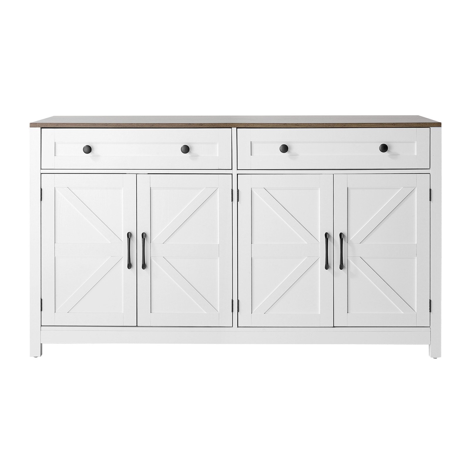 Slickblue 55.1 x 31.5-in Coffee Bar Cabinet with Drawer and Enclosed Storage for Kitchen or Dining Room use