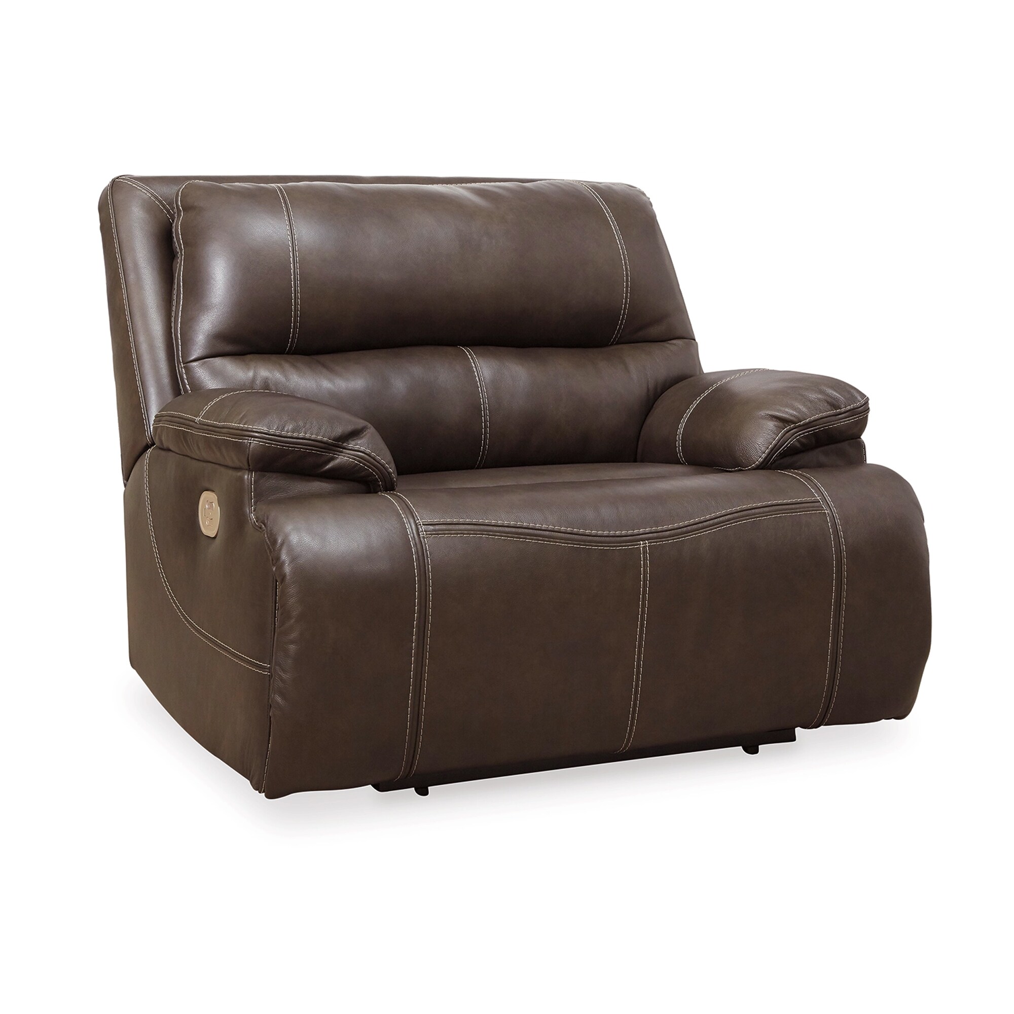 Benzara BM263606 Brown Upholstered Recliner