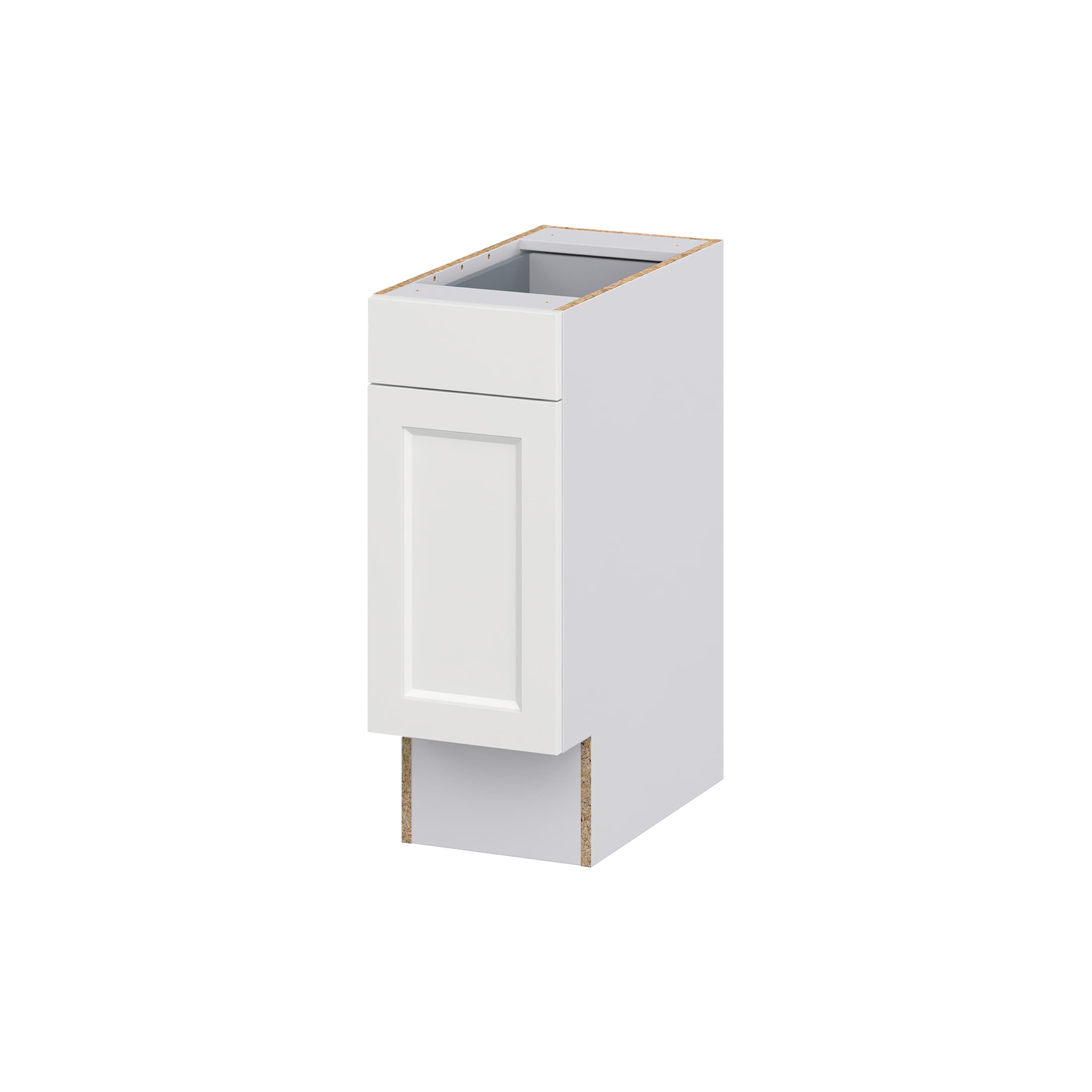 Hugo&Borg DSB12ADA(L/R)-RI Riviera 12-in W x 34.5-in H x 25-in D Bright White Base Fully assembled Cabinet (Recessed Panel Shaker)