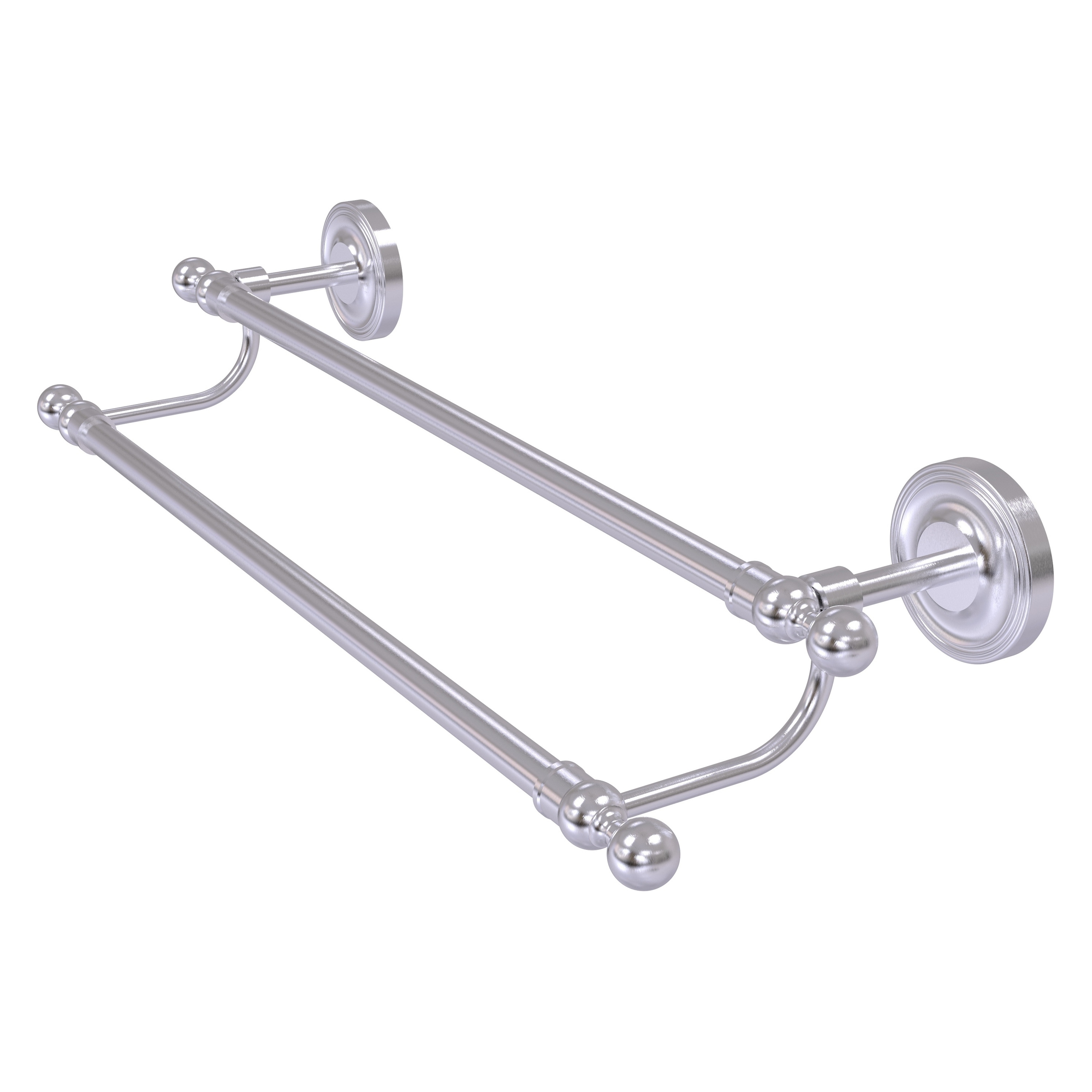 Allied Brass R-72/36-SCH Regal 36-in double Satin Chrome Wall mount Double Towel Bar