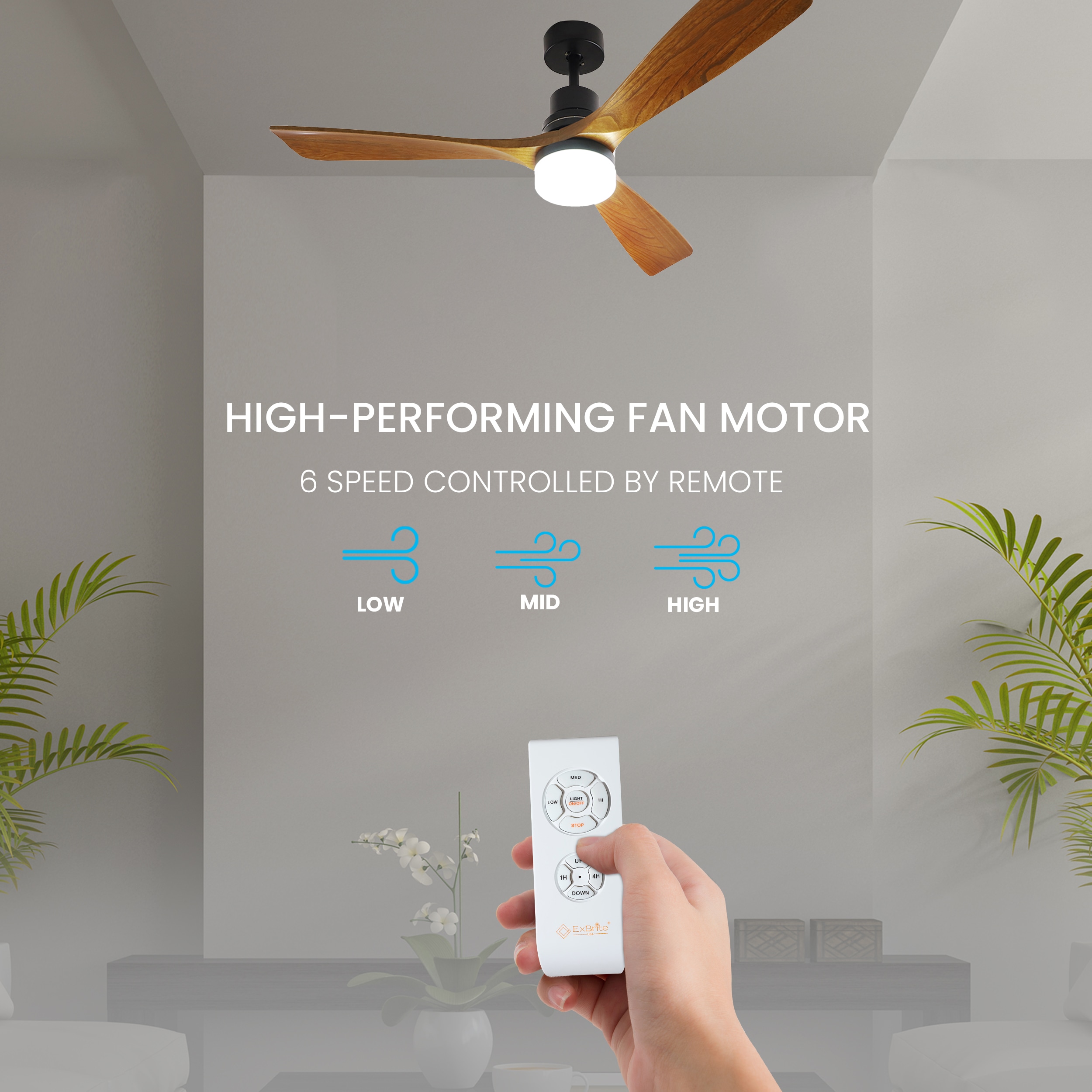 Utopia 4niture HAZPJSFL5209ACR1LED Ceiling-Fans - View #5
