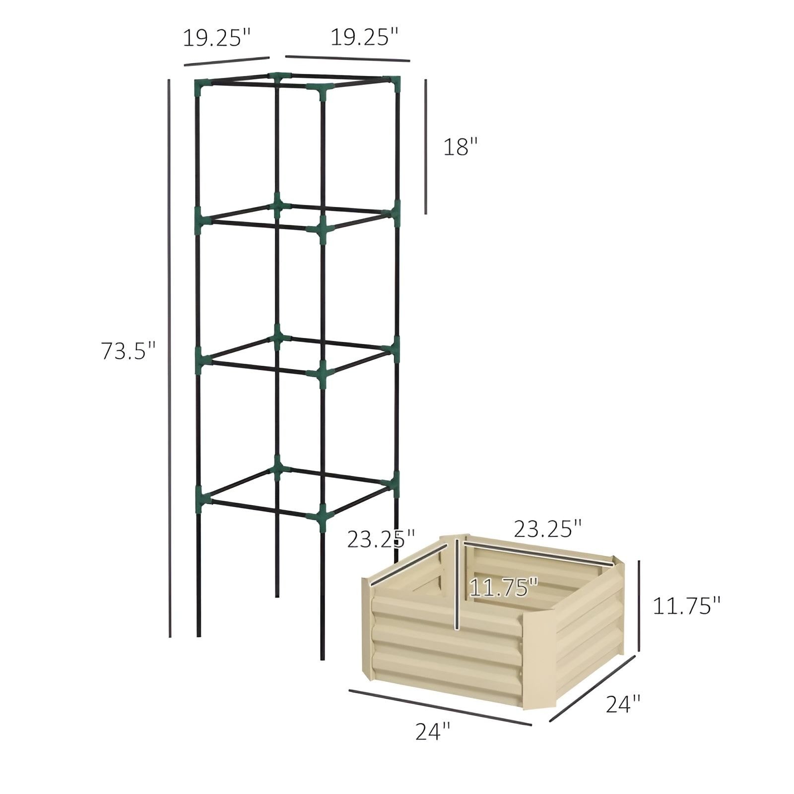 Slickblue D-FR-347856TOAIEB Raised-Planter-Boxes - View #3