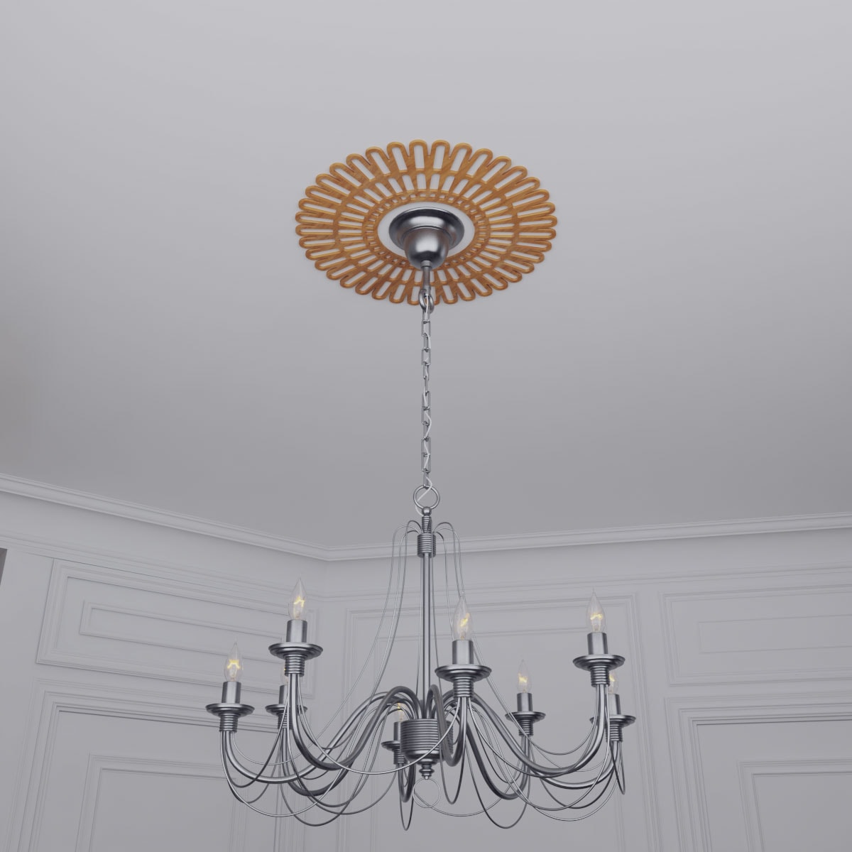 Ekena Millwork CMWP36X0375CRCH Ceiling-Medallions - View #11