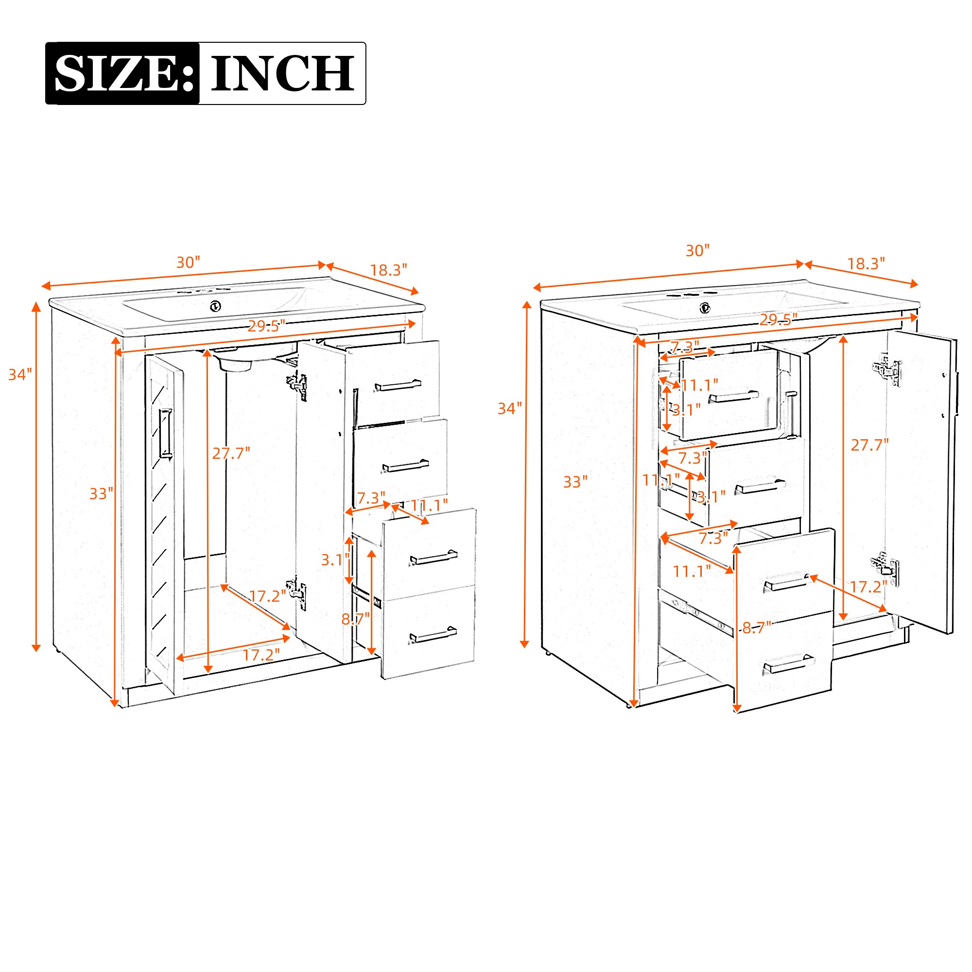 ModernLuxe L3P-N710SS00002B Bath-Vanity-Combo - View #7