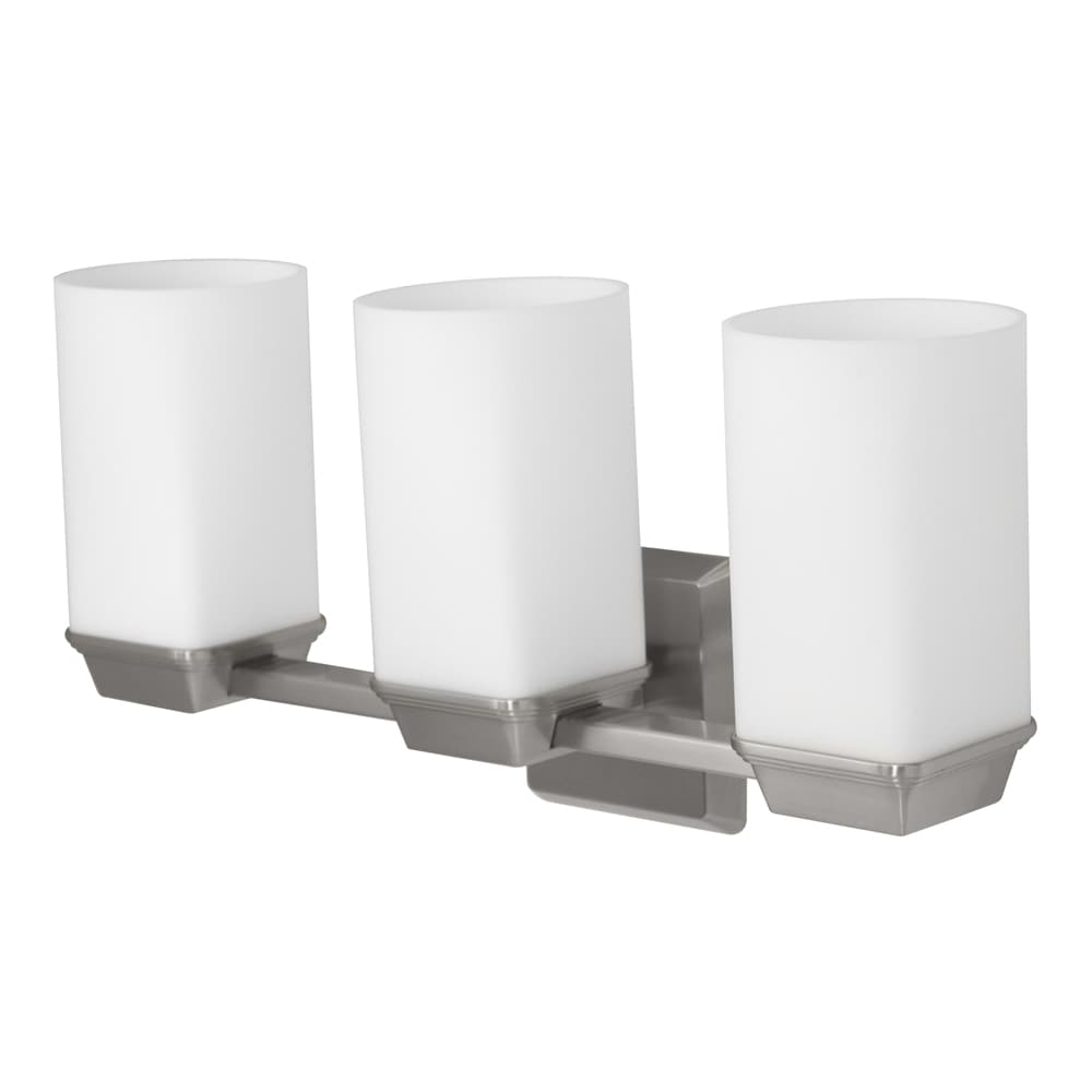 Gatco 1677 Philadelphia 18.75-in 3 -Light Satin Nickel Transitional Vanity light