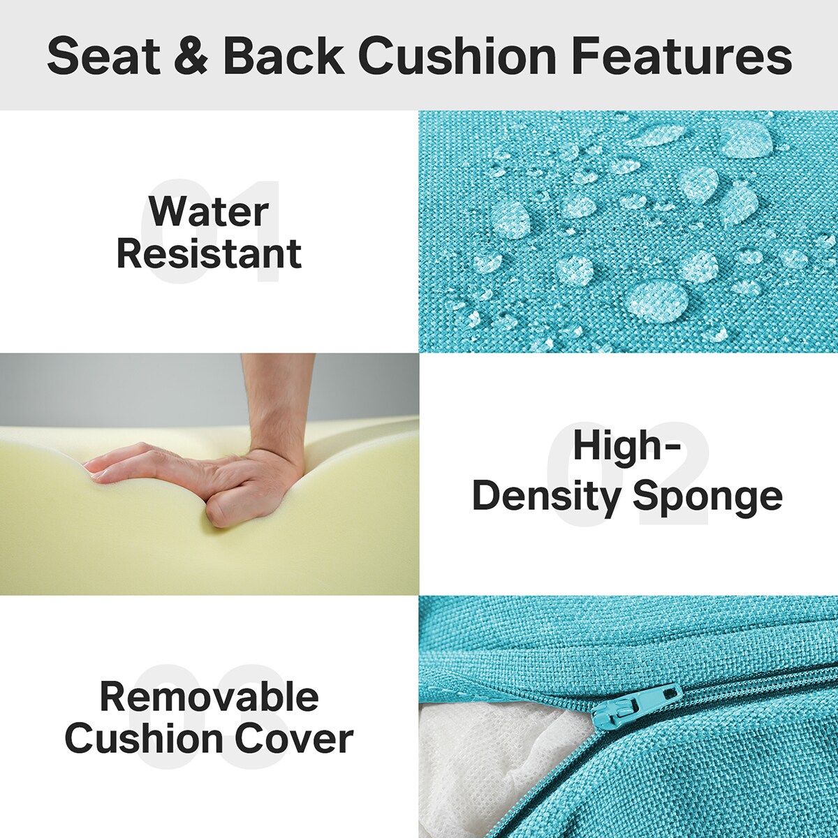 Rilyson FSAAZBDJH006-7 Patio-Furniture-Cushions - View #5
