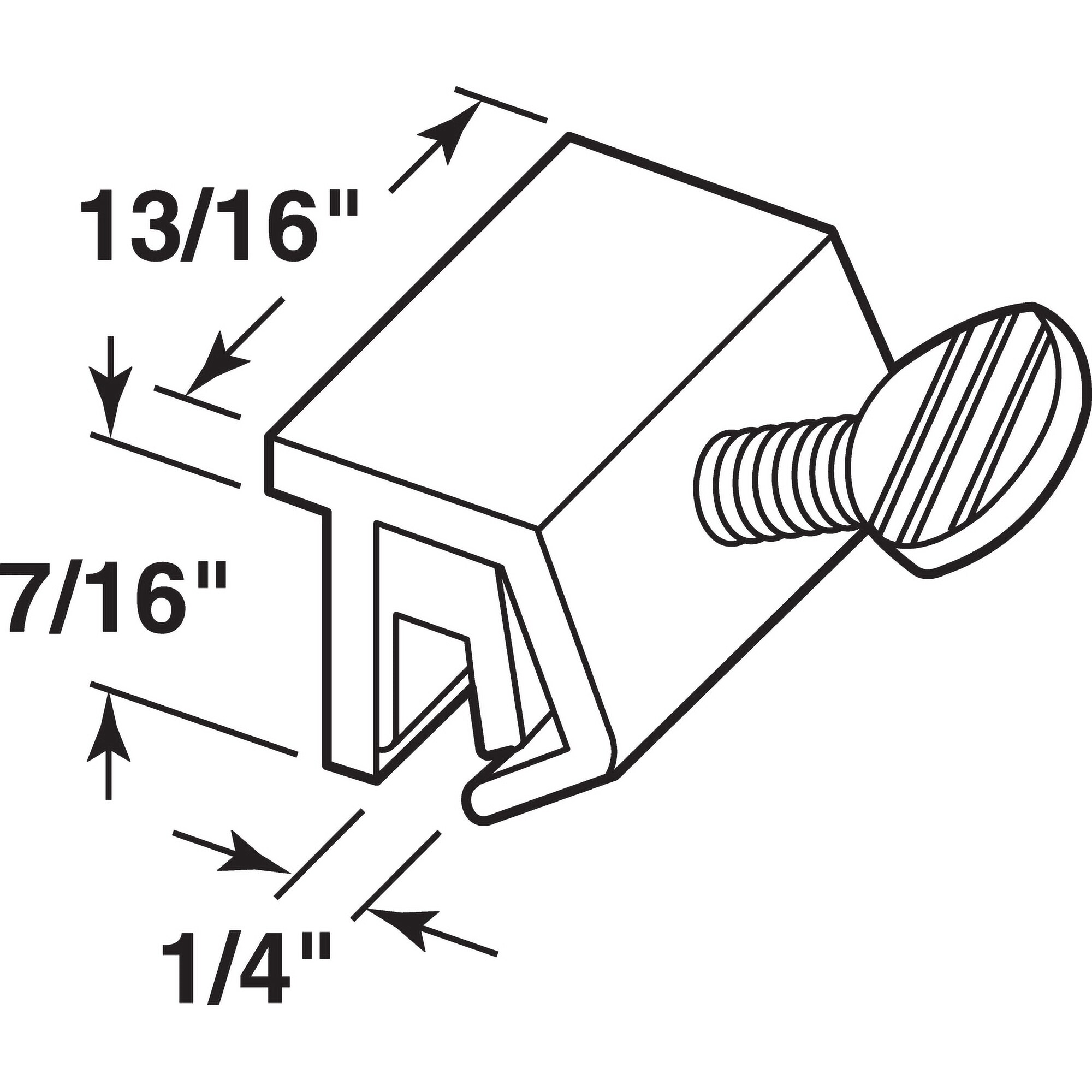 Prime-Line U 105512 Horizontal-Sliding-Window-Sash-Locks - View #2
