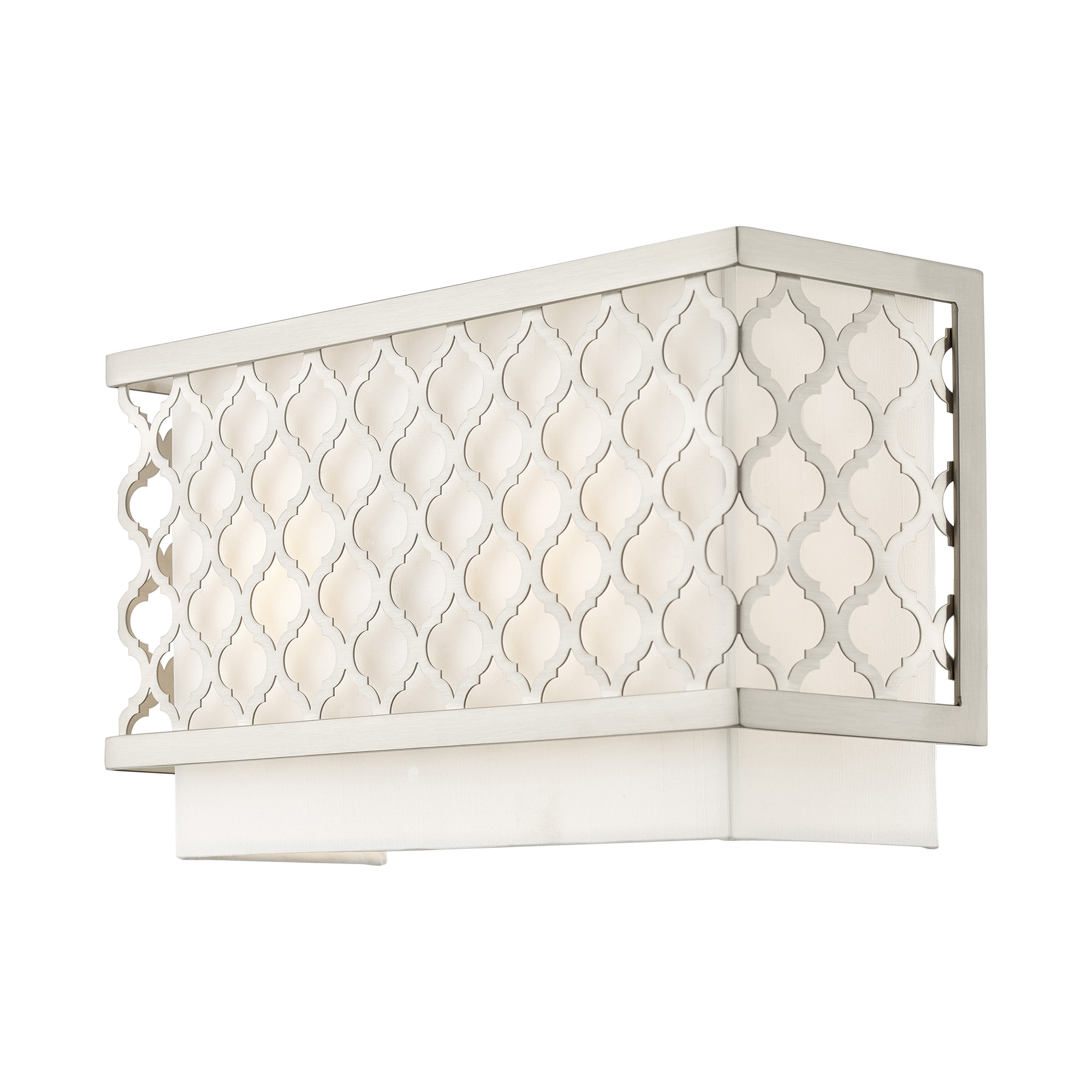 Arabesque Brushed Nickel 2-Light ADA Compliant Wall Sconce