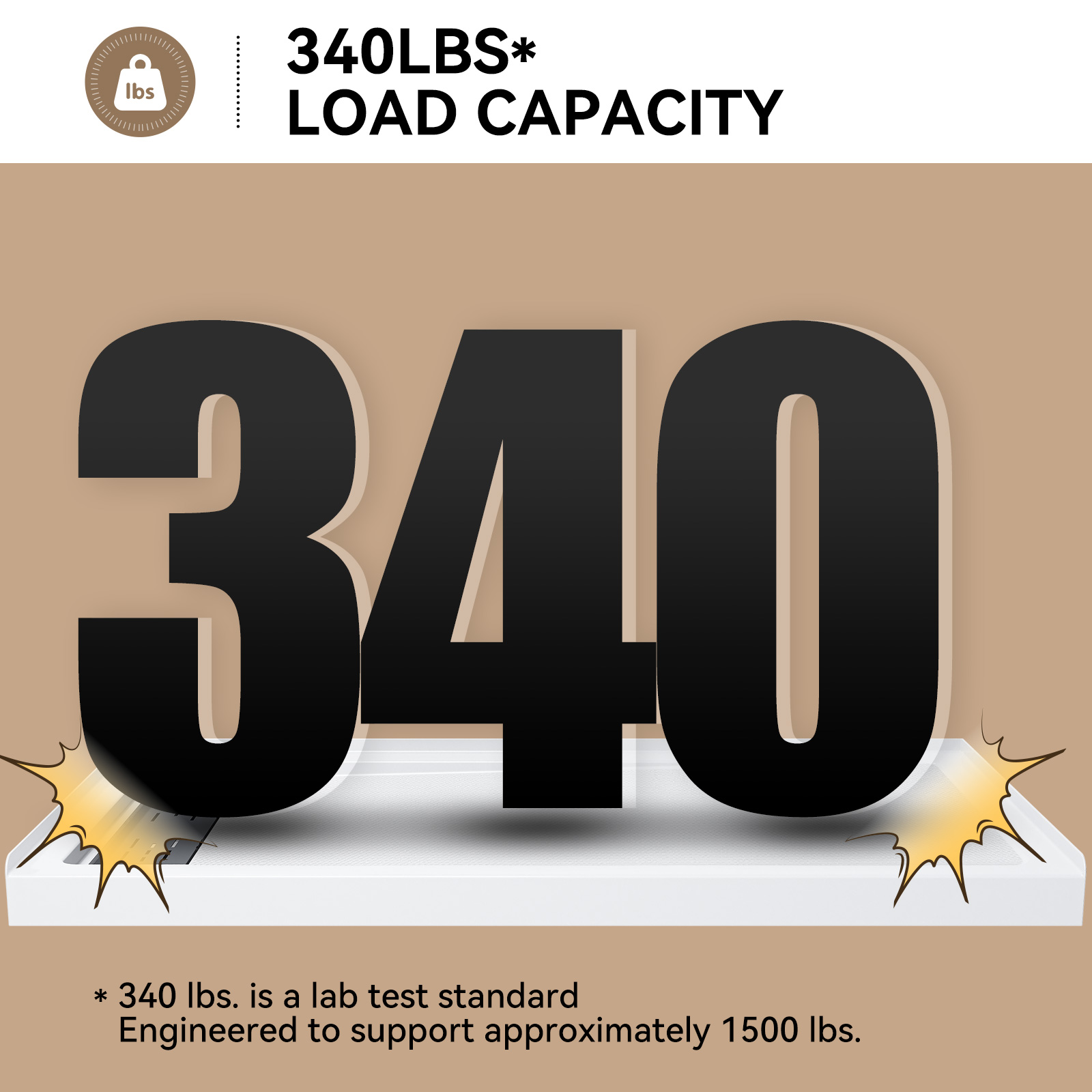 HOROW SP6032-MB-L Shower-Floors - Thumbnail View #2