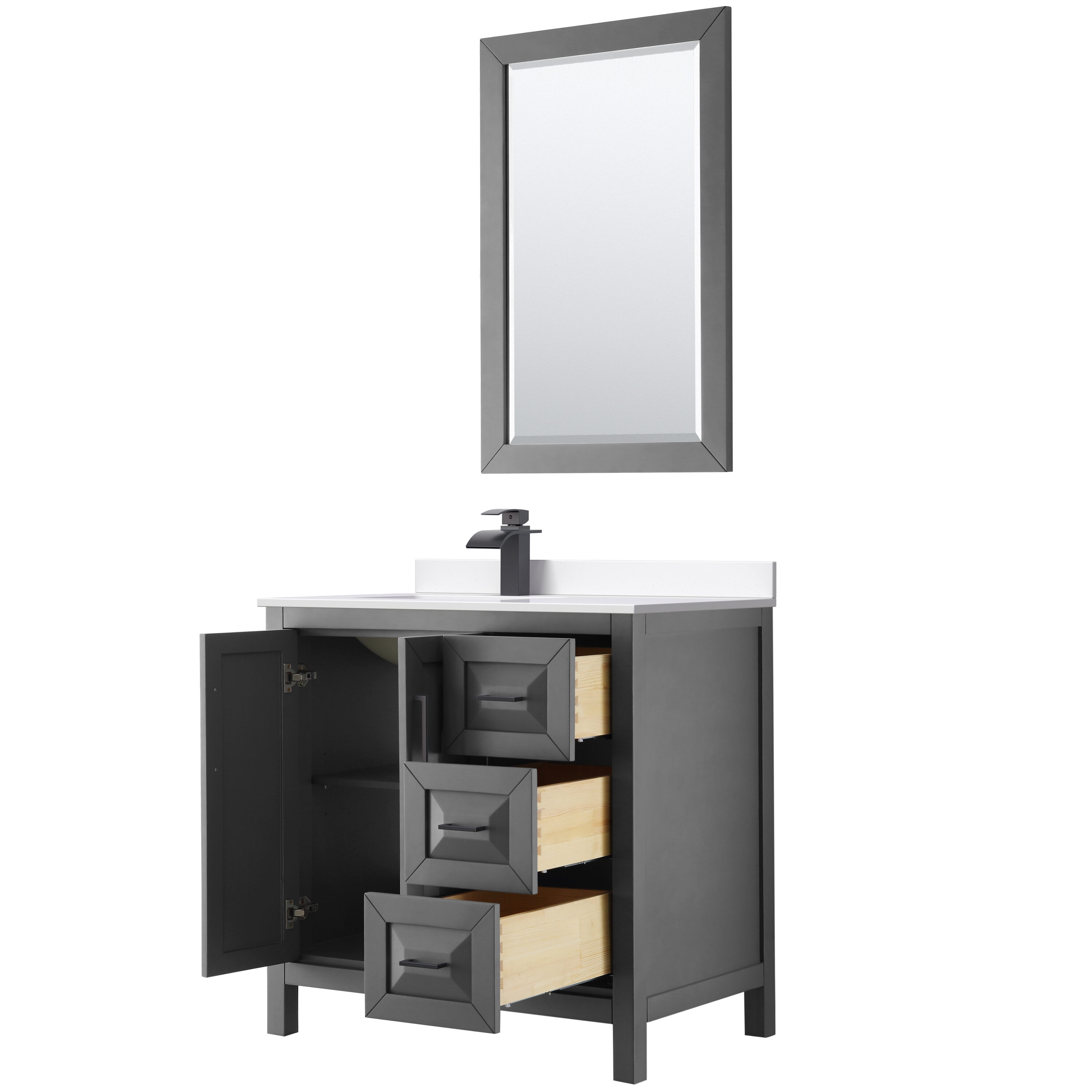Wyndham Collection WCV252536SGBC2UNSMED Bath-Vanity-Combo - View #2