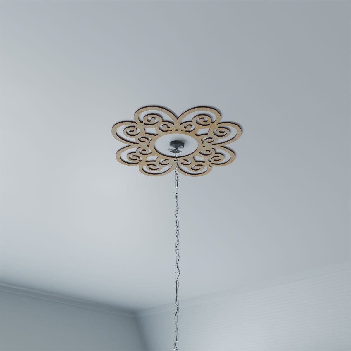 Ekena Millwork CMWP18X18X0375COHI Ceiling-Medallions - View #9