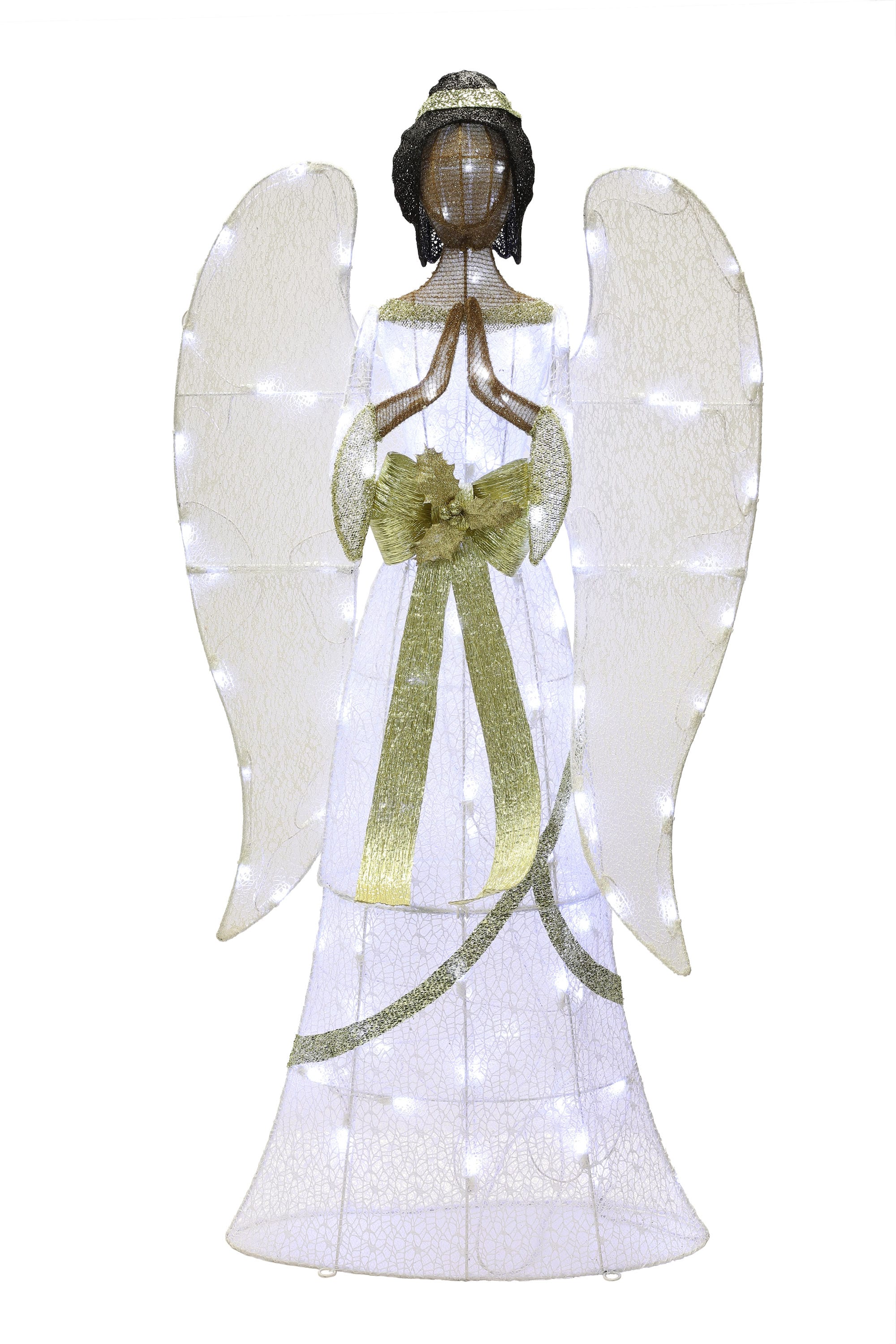 Holiday Living 4-ft LED Twinkle Black Angel Yard Decoration at