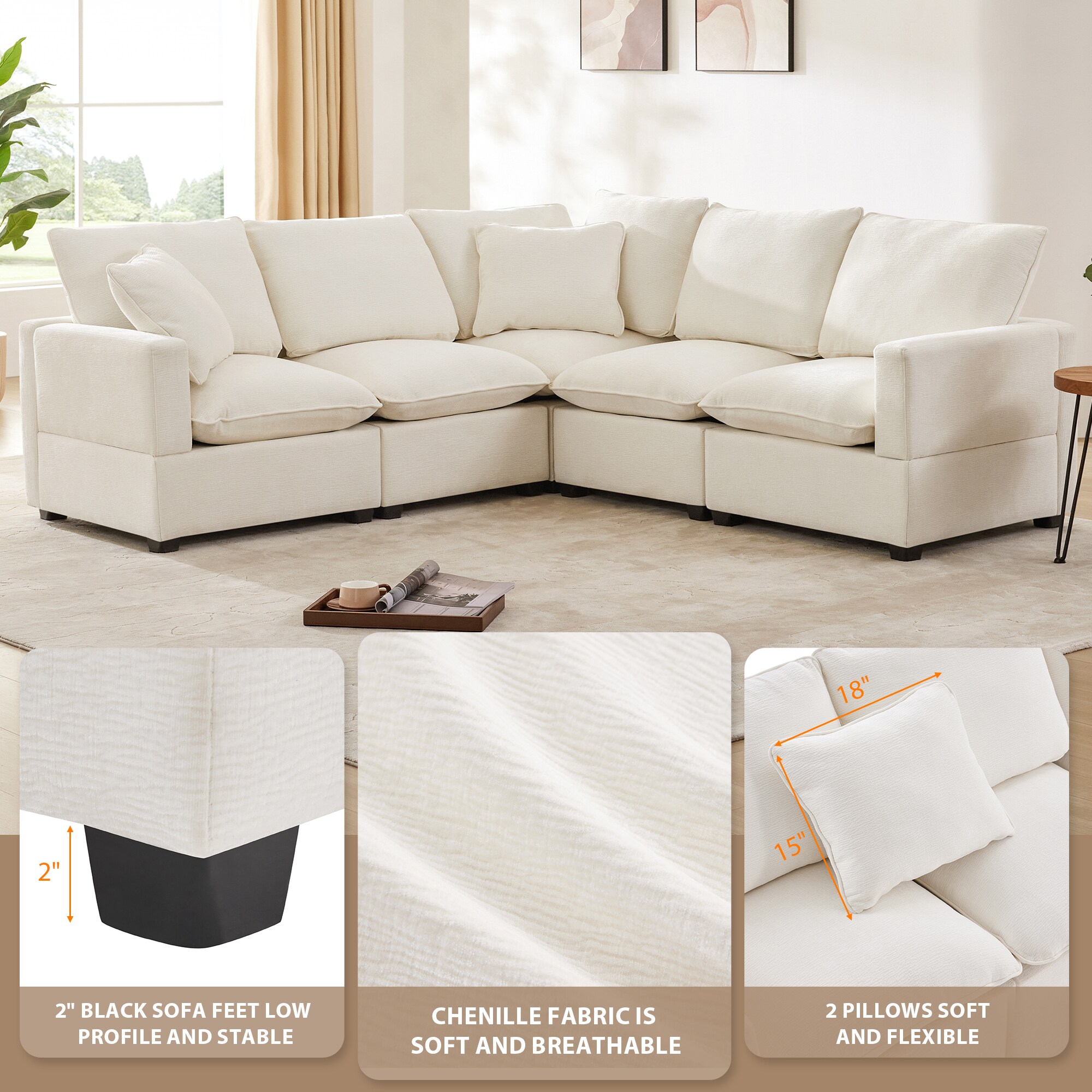 ModernLuxe GS009017AAA Sofas-Loveseats - View #2