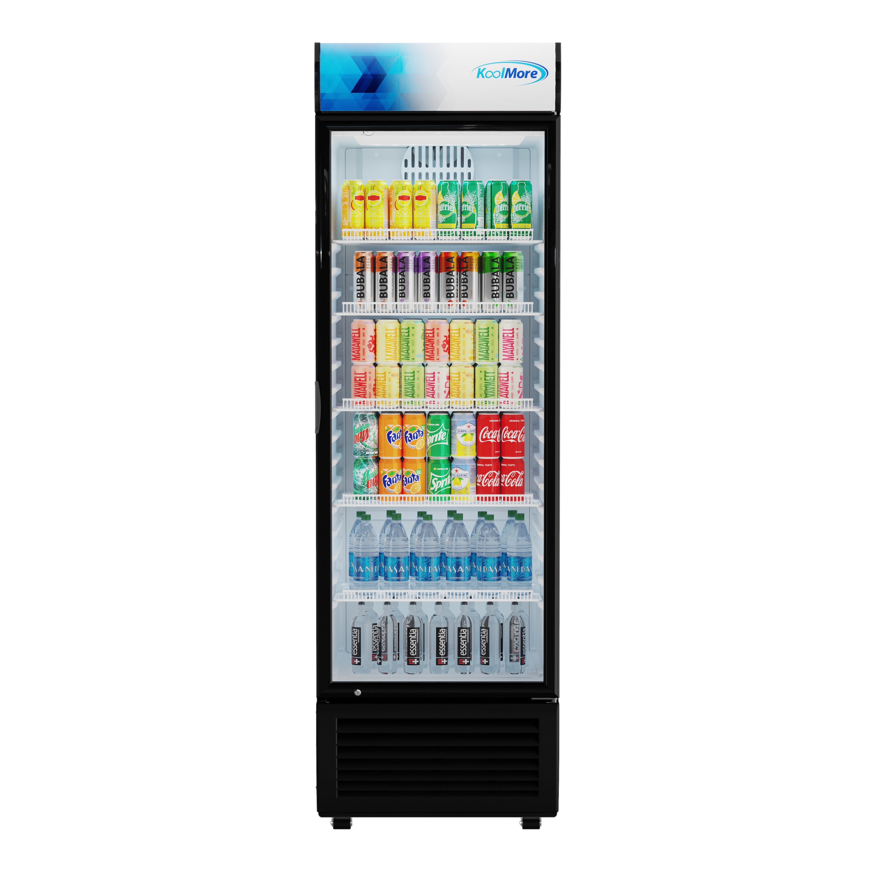 KoolMore LOW-KM-MDR-1GD-15C 14.8-Cu. Feet Commercial Refrigerators Glass -Door Merchandiser ( Black )