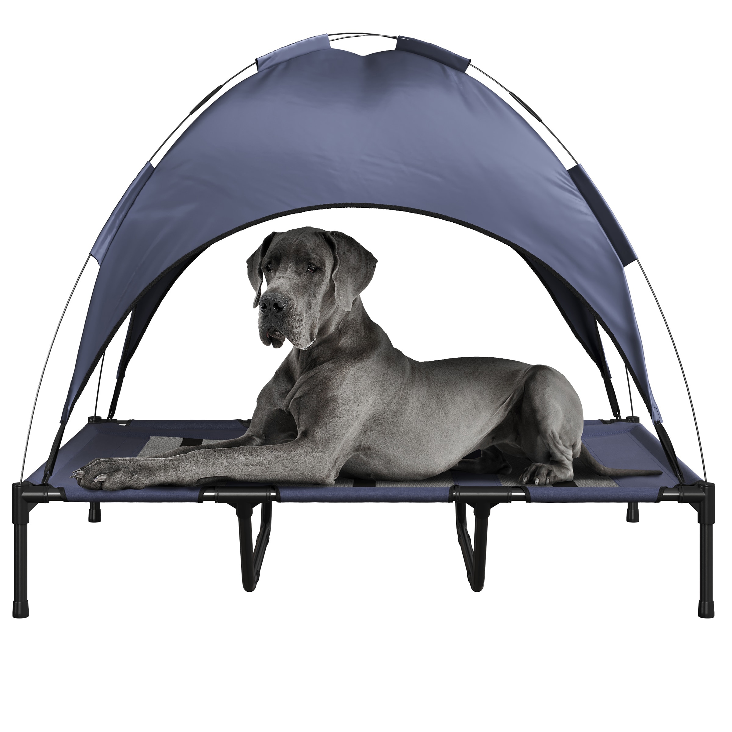 PETMAKER 80-PET6086CAN Rectangular Navy Blue Canvas Outdoor Cat Bed ( Extra Large)