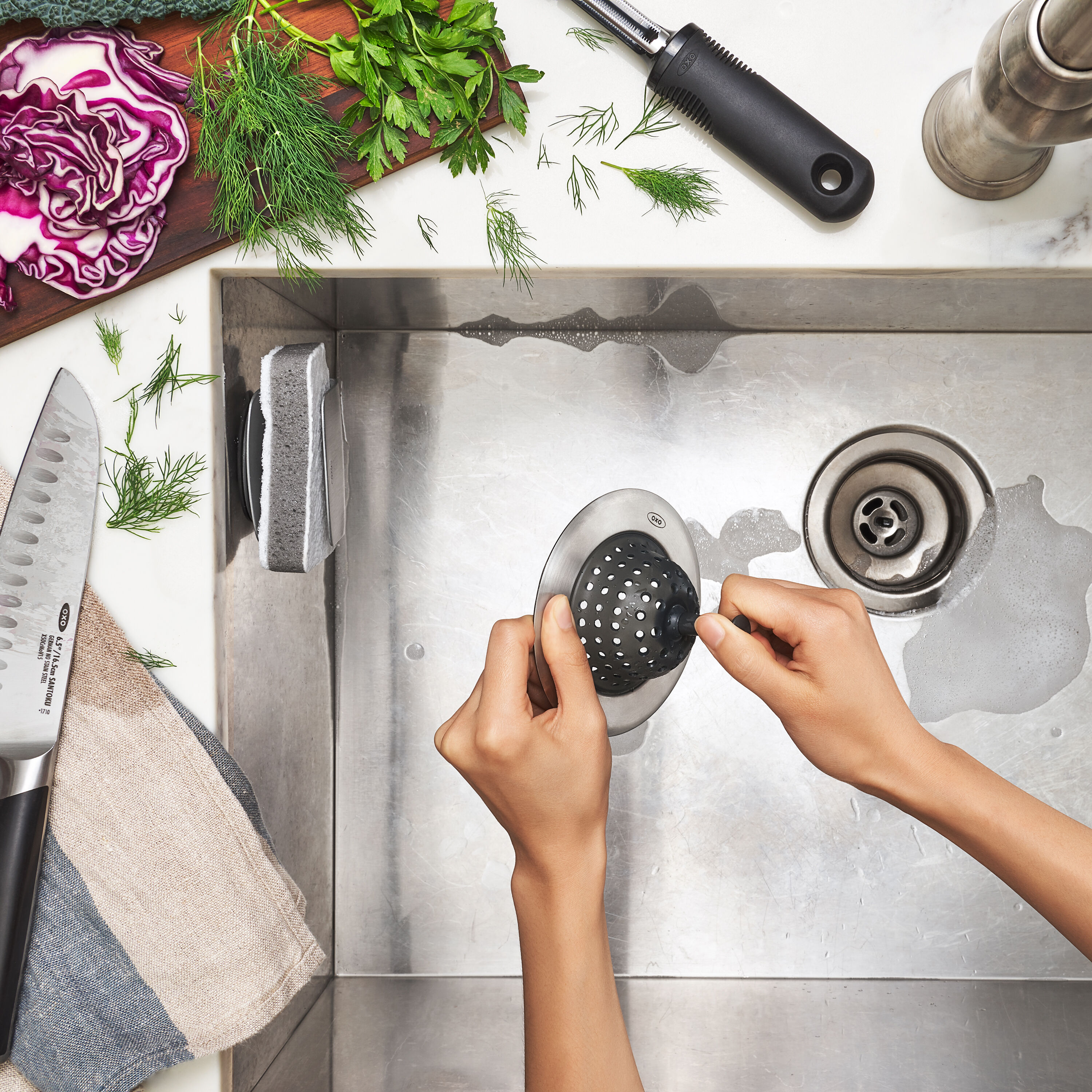 OXO 1308200V8 Kitchen-Sink-Strainers - View #3