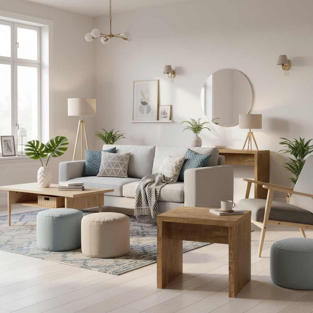 FurniFact BO3532509WHT End-Tables - View #2