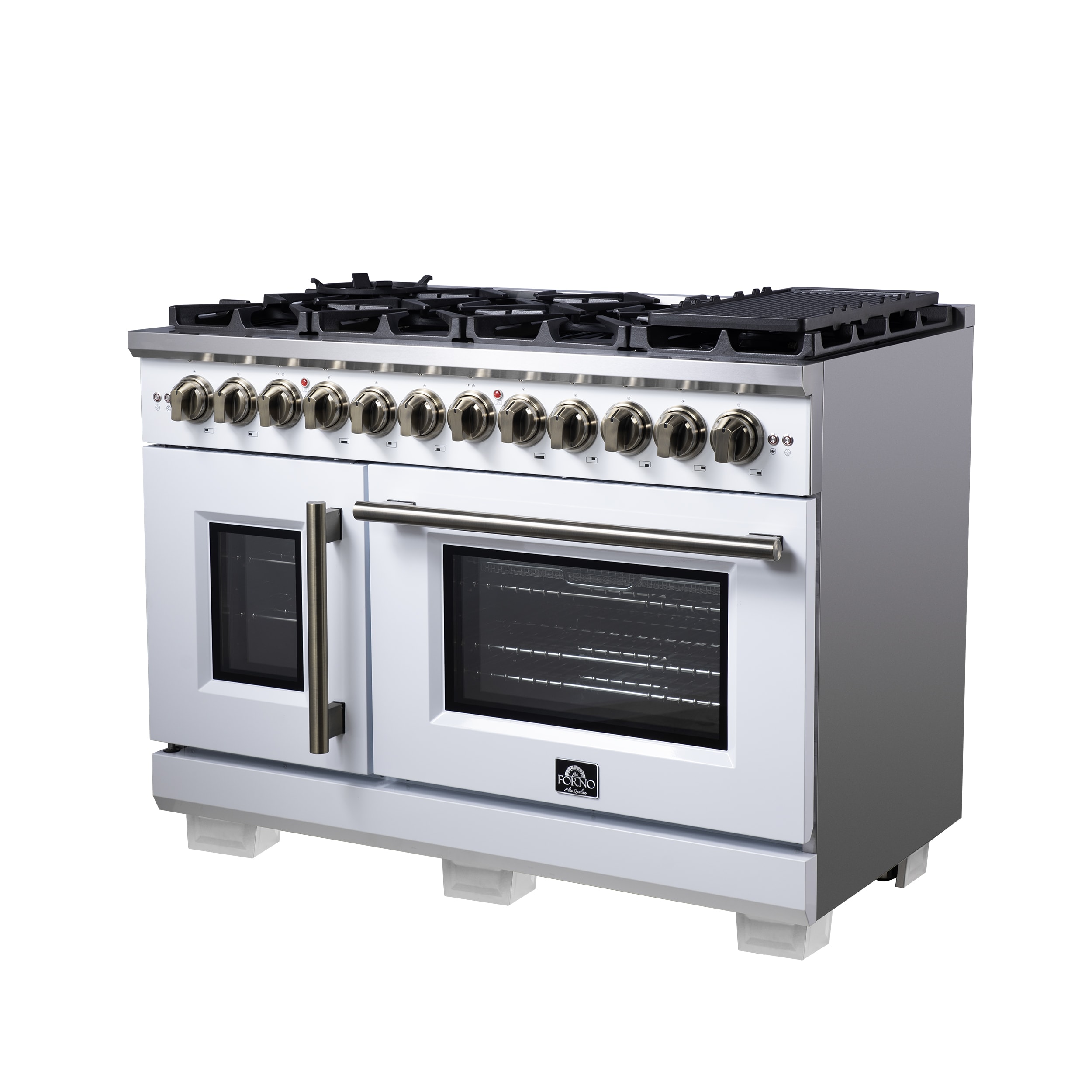 FORNO FFSGS6387-48WHT Double-Dual-Fuel-Ranges - View #2