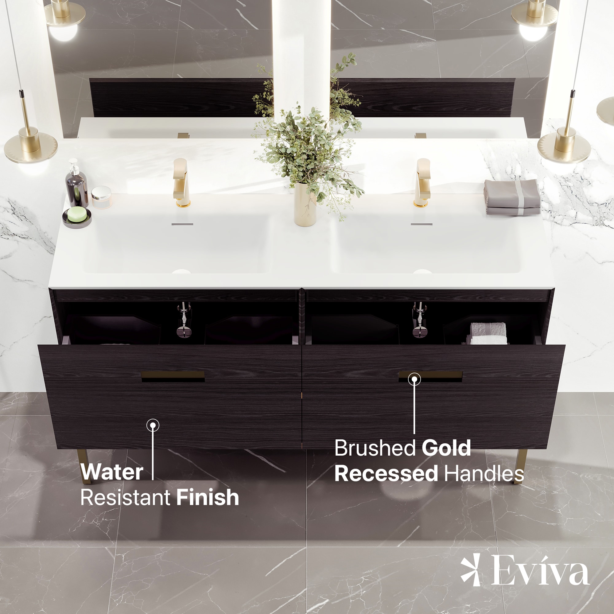 Eviva EVVN203-59GOK Bath-Vanity-Combo - View #3