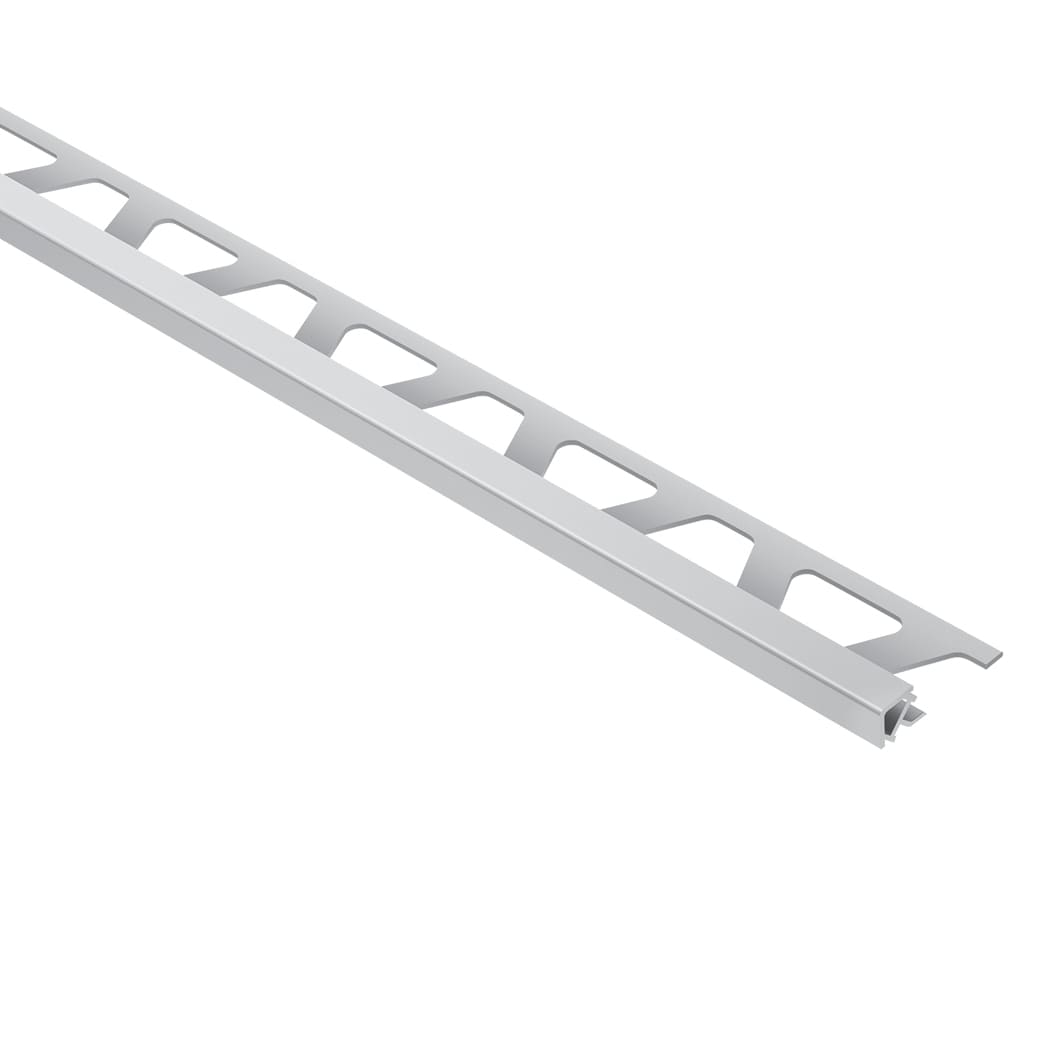 Schluter Systems PQ80HG Quadec 0.313-in W x 98.5-in L Light grey PVC Square edge Tile Edge Trim