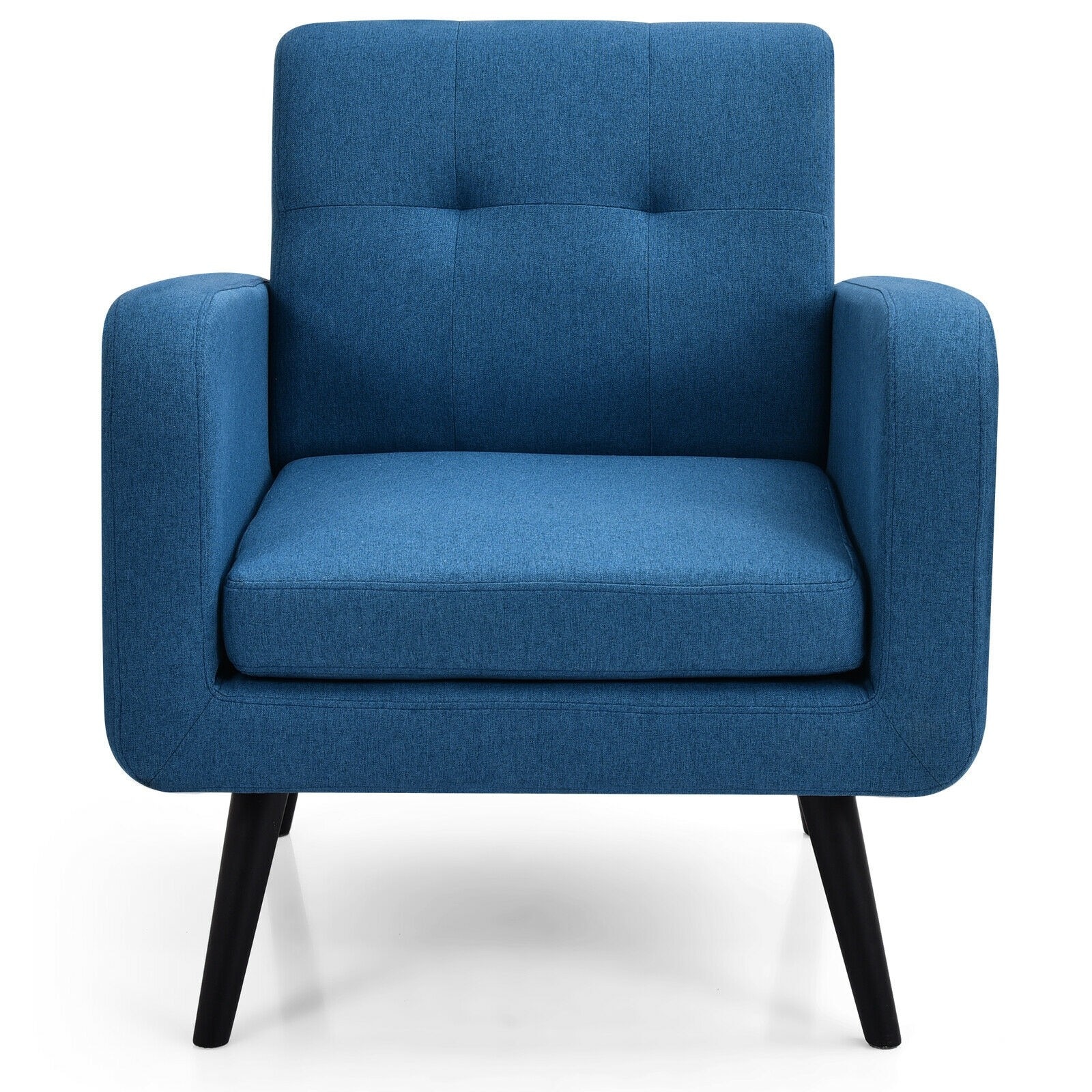 LIVIZA INS-66544NY Modern Navy Linen Accent Chair