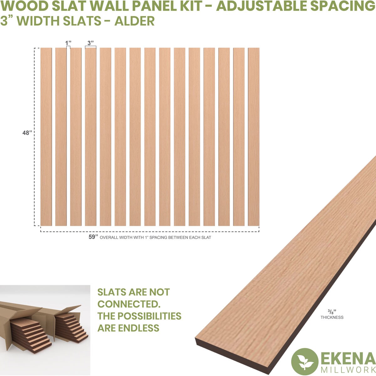 Ekena Millwork SWW60X48X0375AL Wall-Planks - View #2