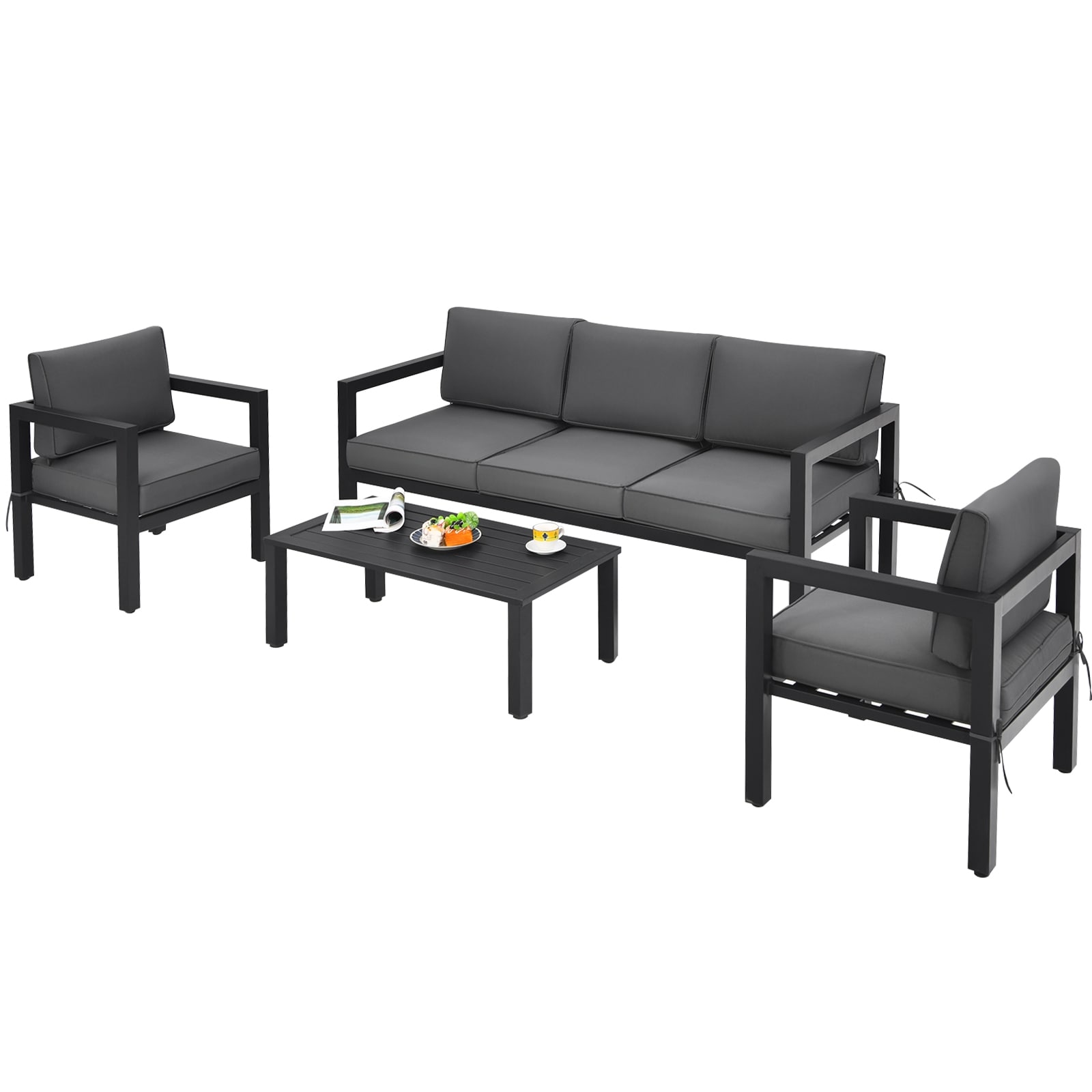 Forclover CBE-6PS0014BL Patio-Conversation-Sets - View #4