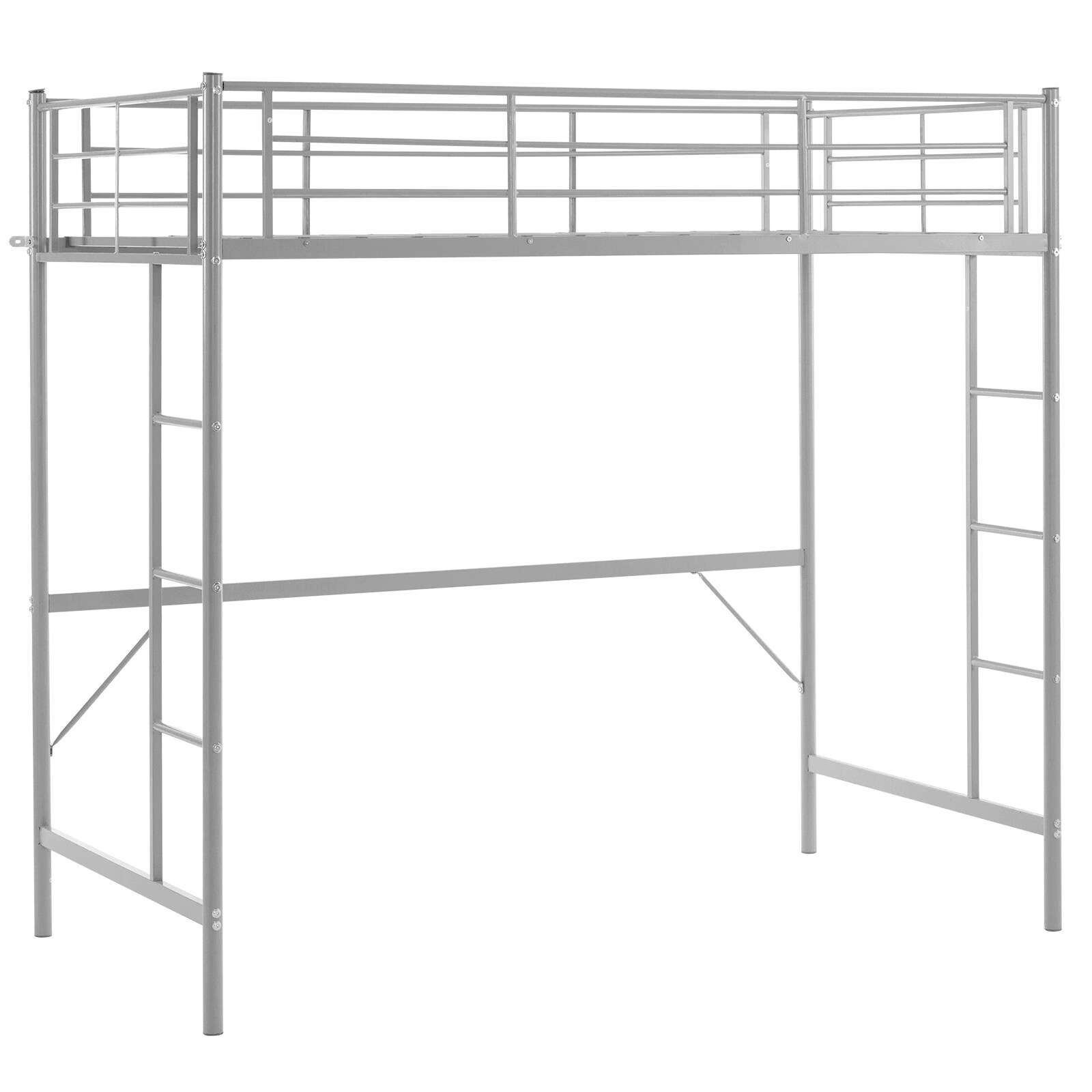 Outopee LO1G52005520 Twin Grey Metal Bed Frame