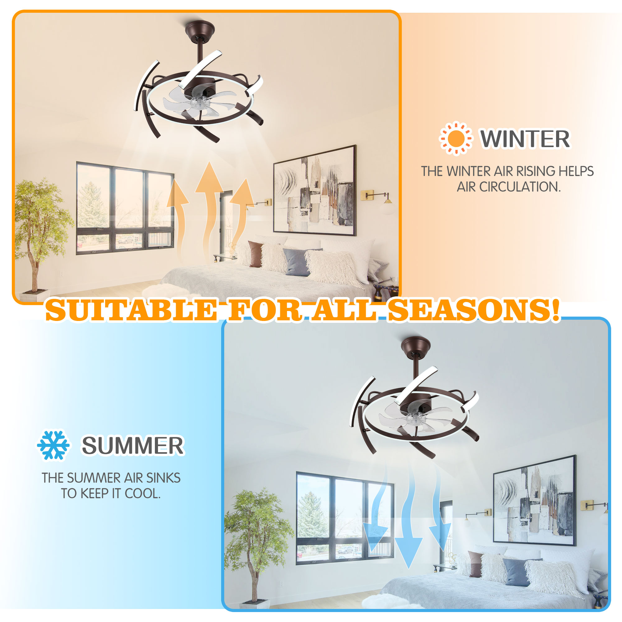 Bella Depot DCFS2403-K Ceiling-Fans - View #8