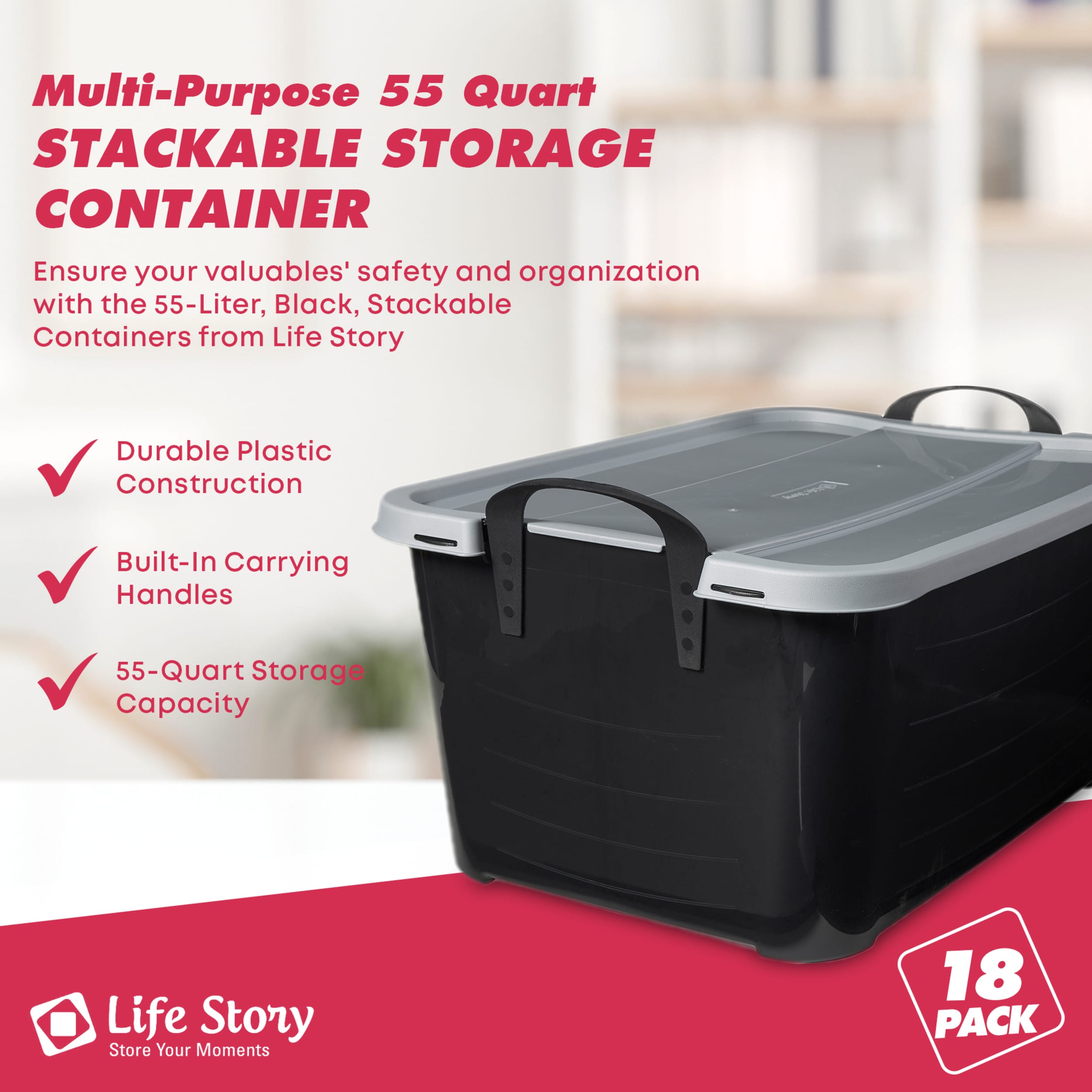 Life Story 108917 Plastic-Storage-Totes - View #3