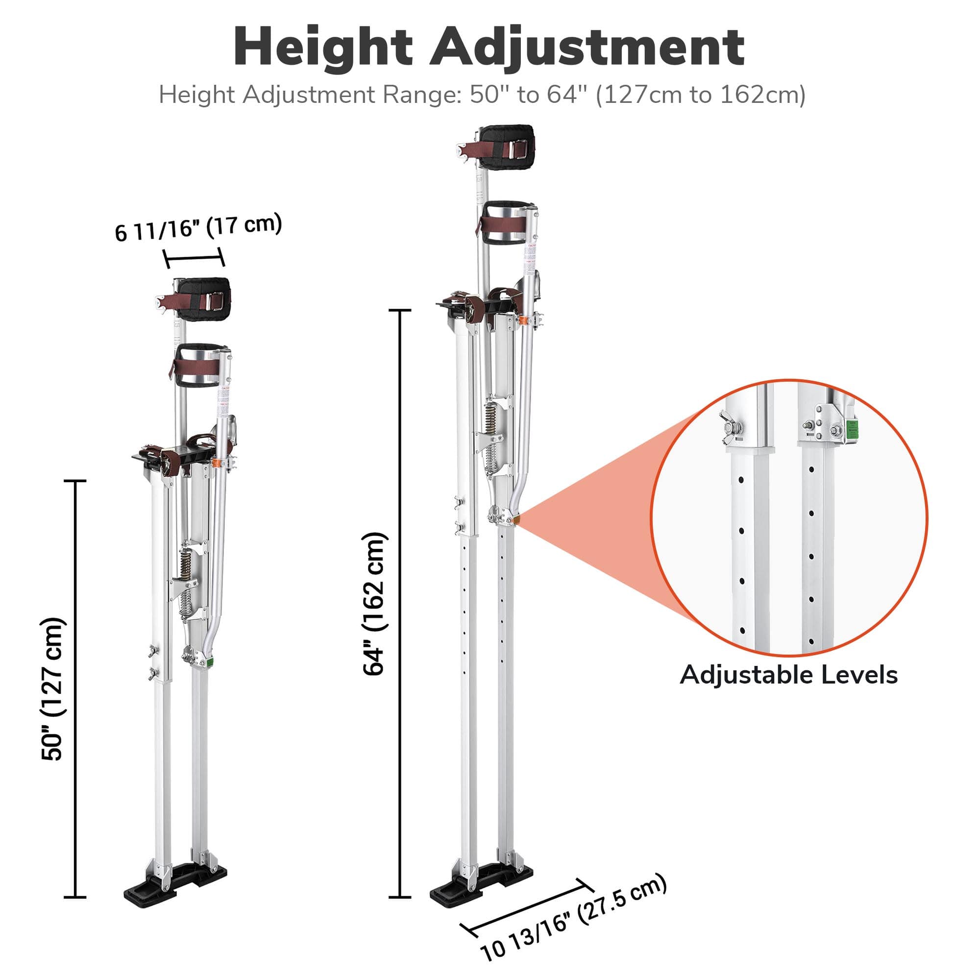 Yescom 08STI004-5064-11-LO Drywall-Stilts - View #3