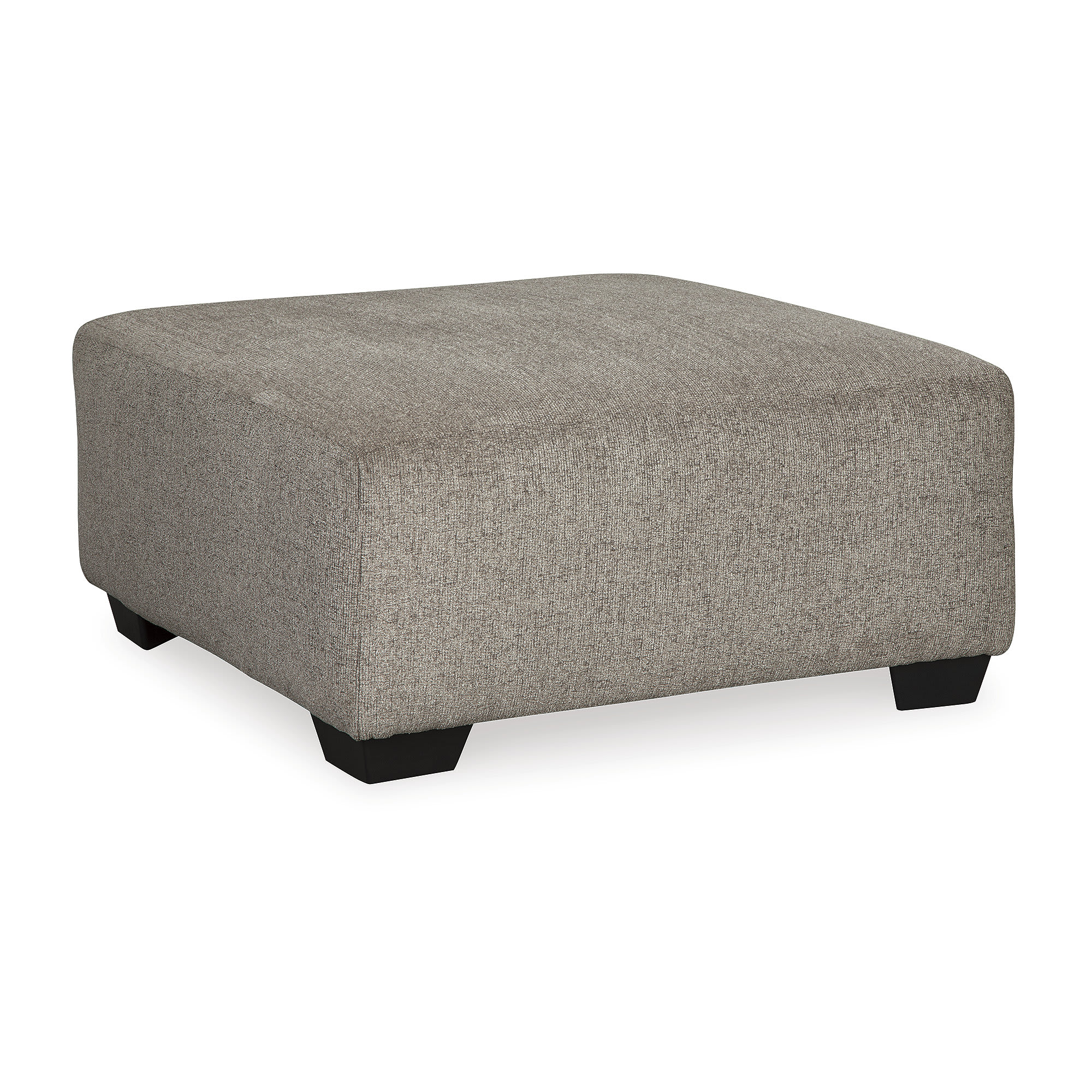 Signature Design by Ashley 8070208 Ballinasloe Platinum Gray Oversized Ottoman with Polyester Upholstery