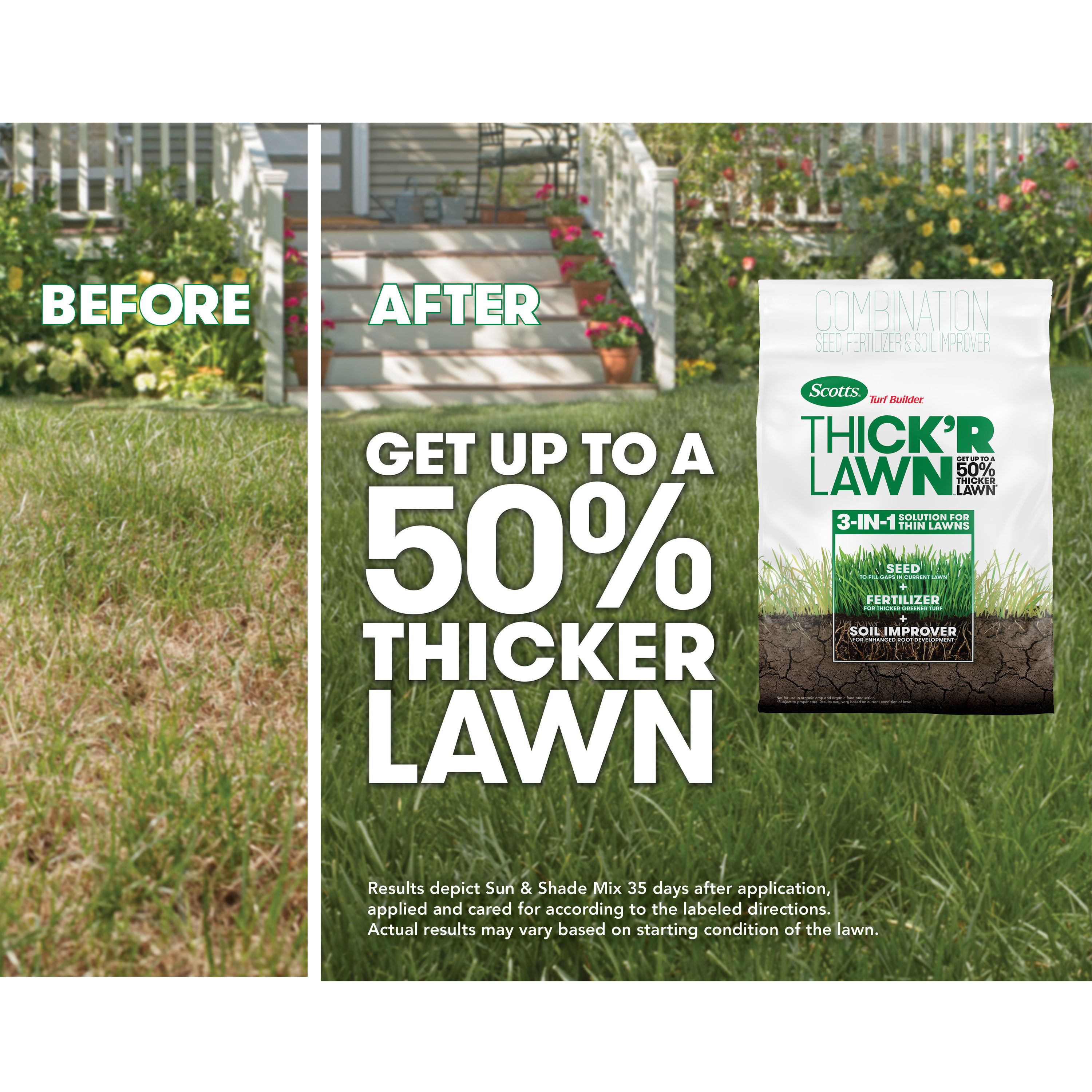 Scotts Turf Builder Thick'R Lawn 40-lbs. Tall Fescue Lawn Repair Mix in the  Lawn Repair Mix department at