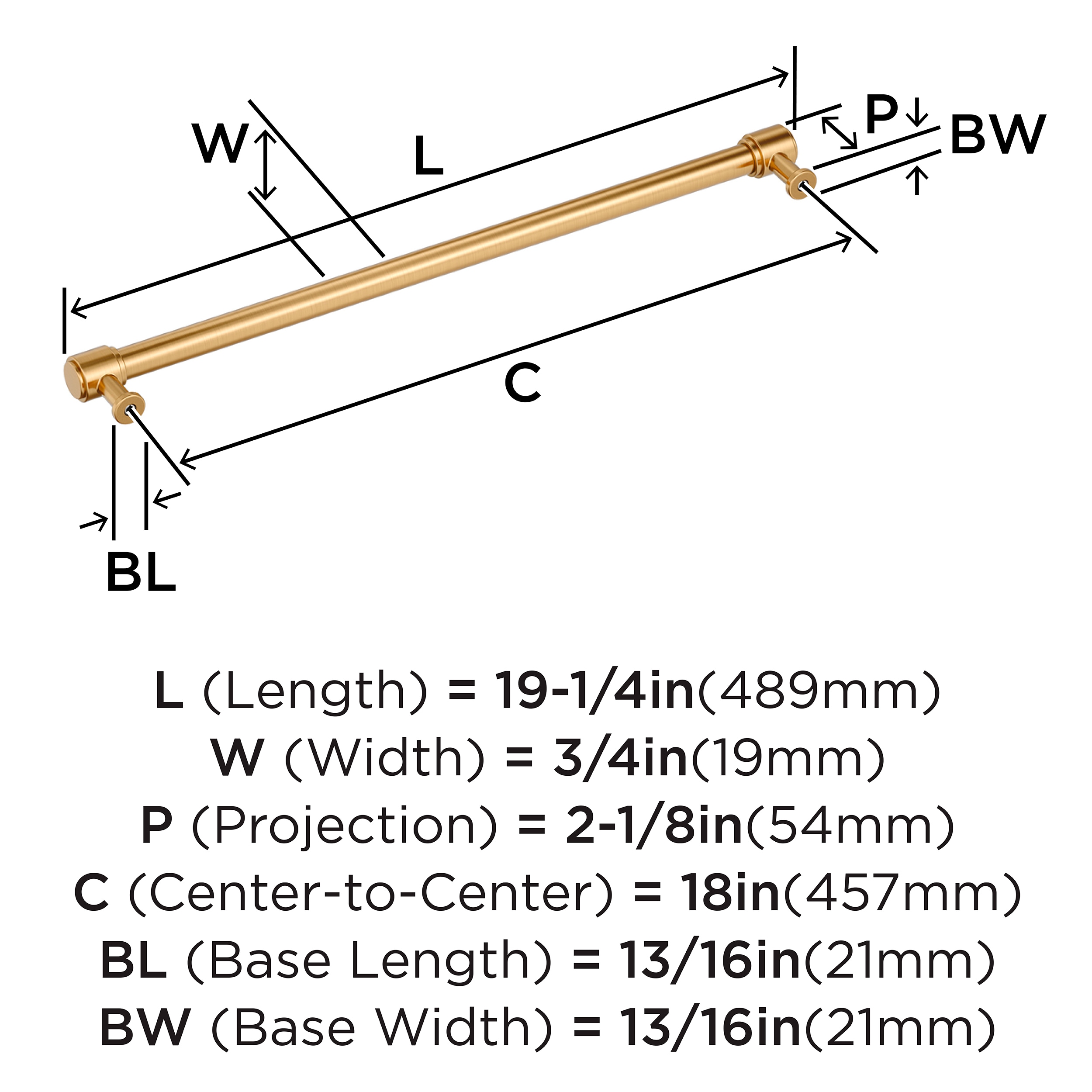 Amerock BP37471CZ Cabinet-Pulls - View #4