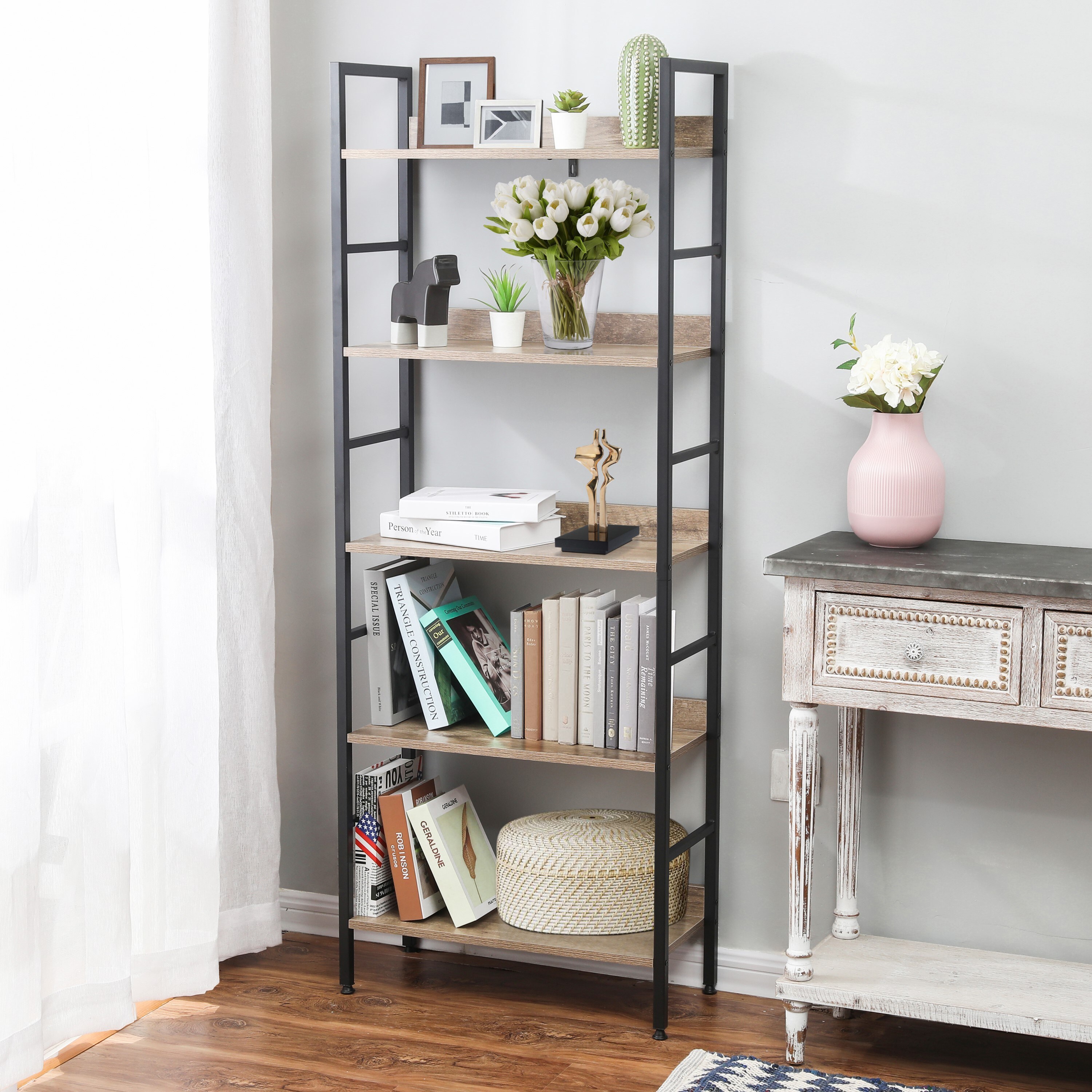 LuxenHome WHIF600 bookcases - View #5