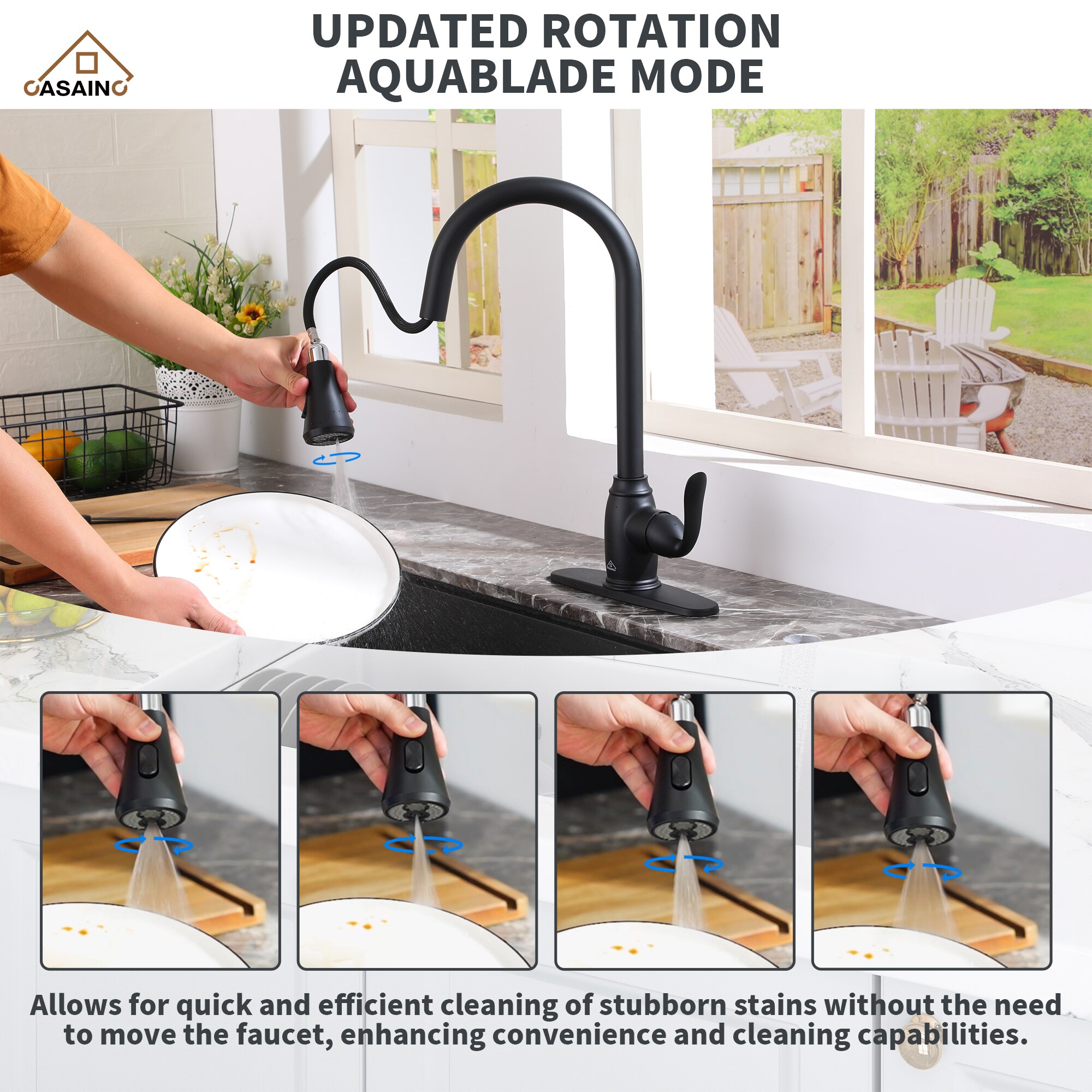 CASAINC CA-D0574-BN Kitchen-Faucets - View #5