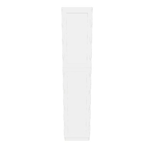 RELIABILT Fairplay 18-in W x 90-in H x 24-in D White Pantry Ready To Assemble Plywood Cabinet (Recessed Panel Shaker Door Style)